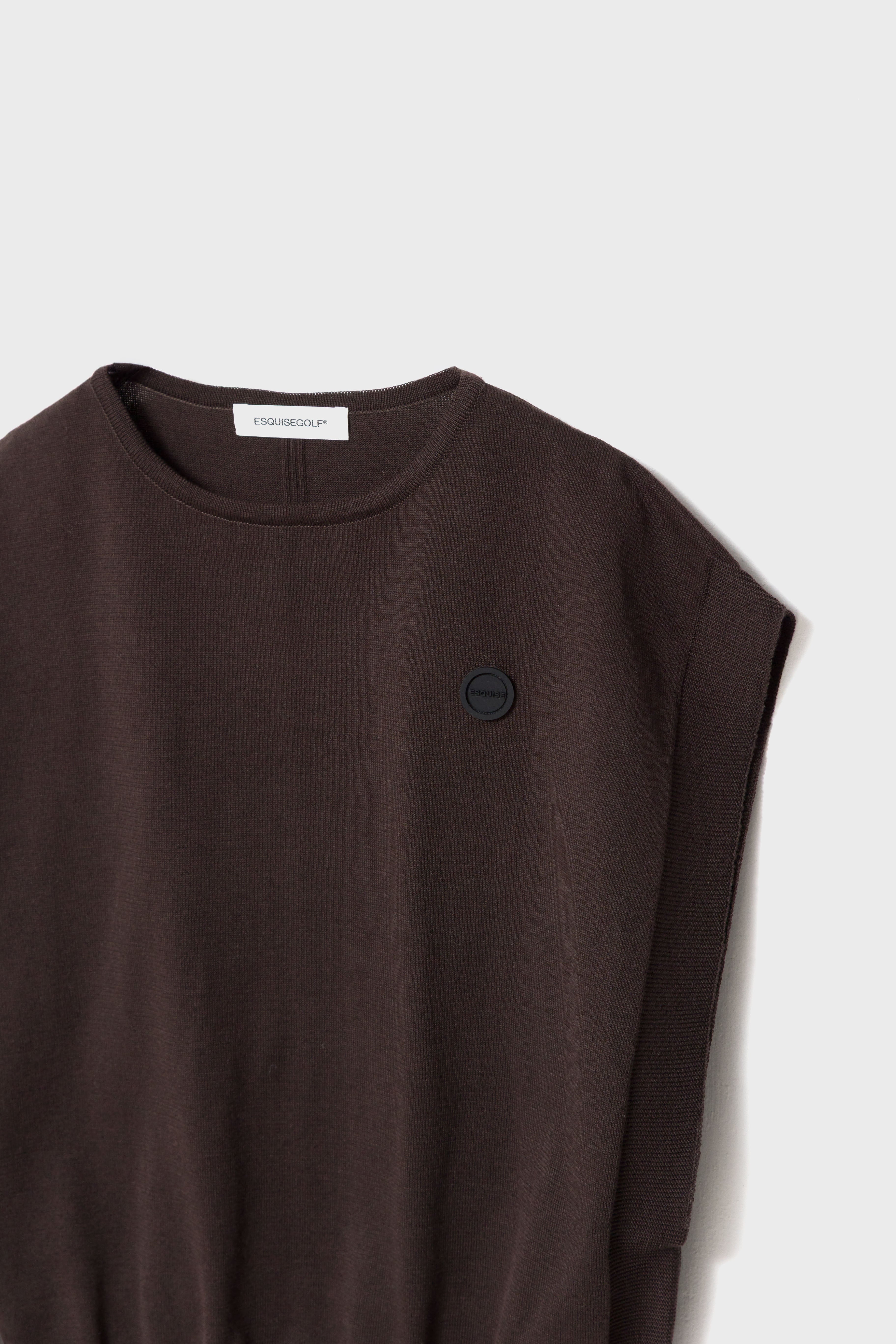 SUSTAIN KNIT VEST - Brown