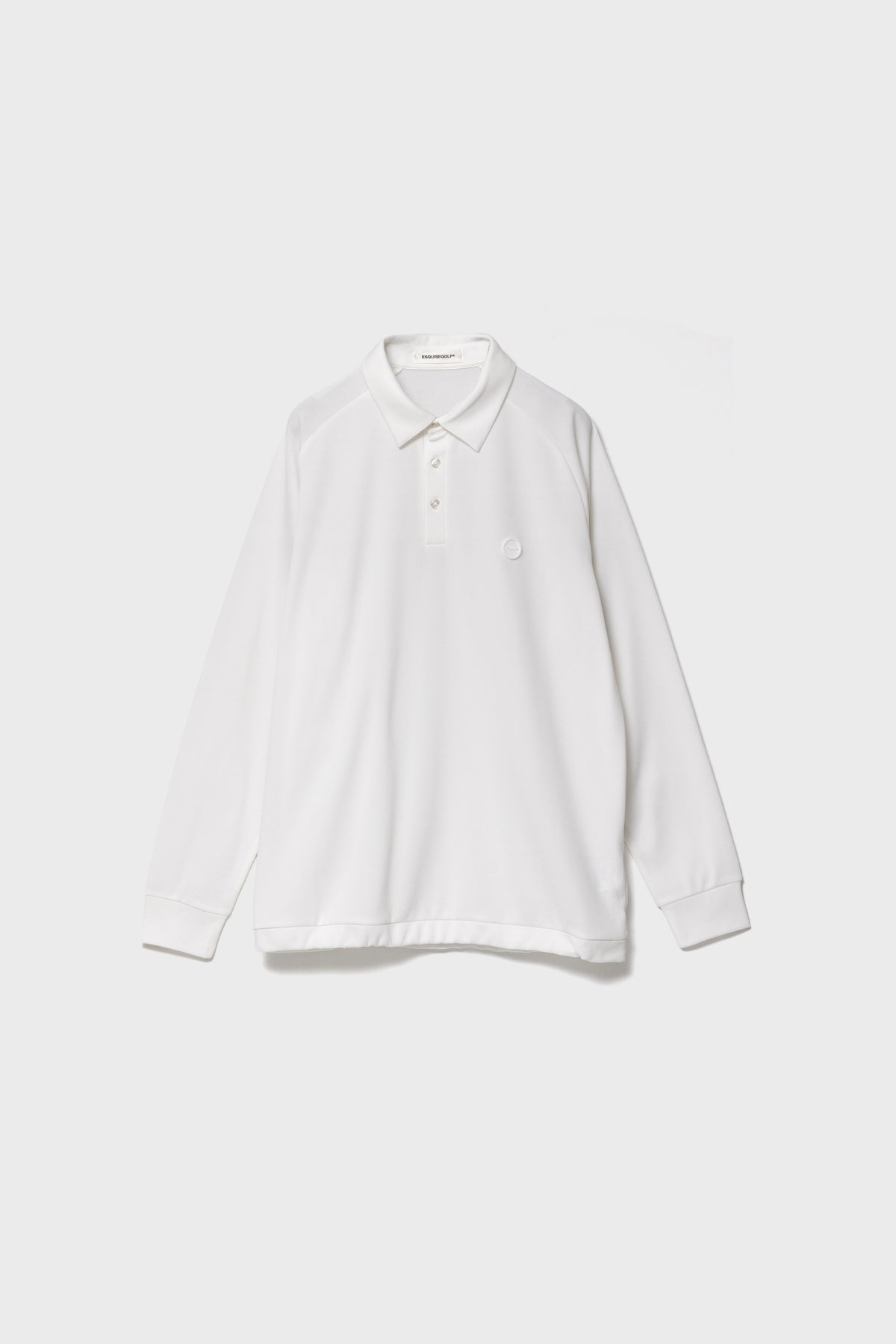 LIGHT FLEECE POLO - White