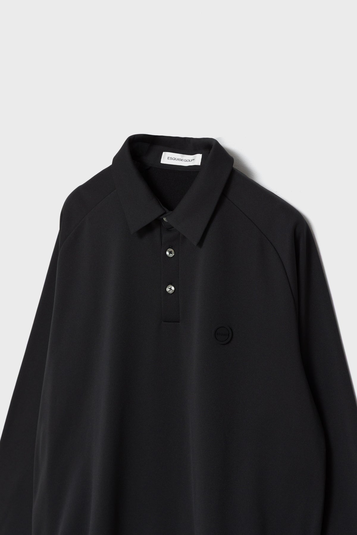 LIGHT FLEECE POLO - Black