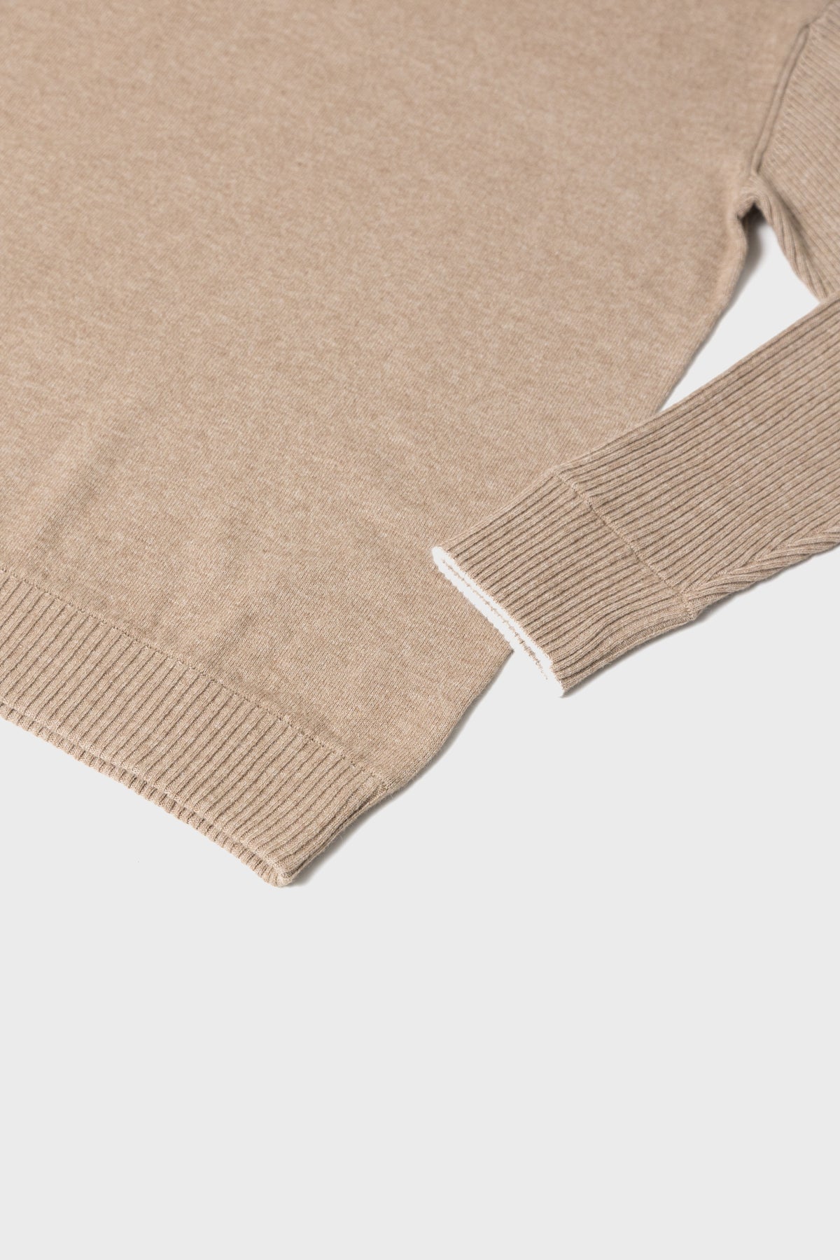 BLANC CASHMERE PULLOVER - Beige