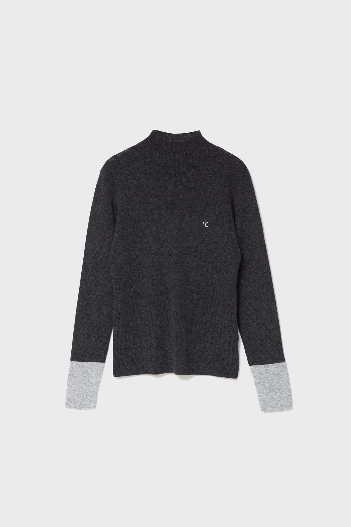 BLANC CASHMERE MOCK - Carbon