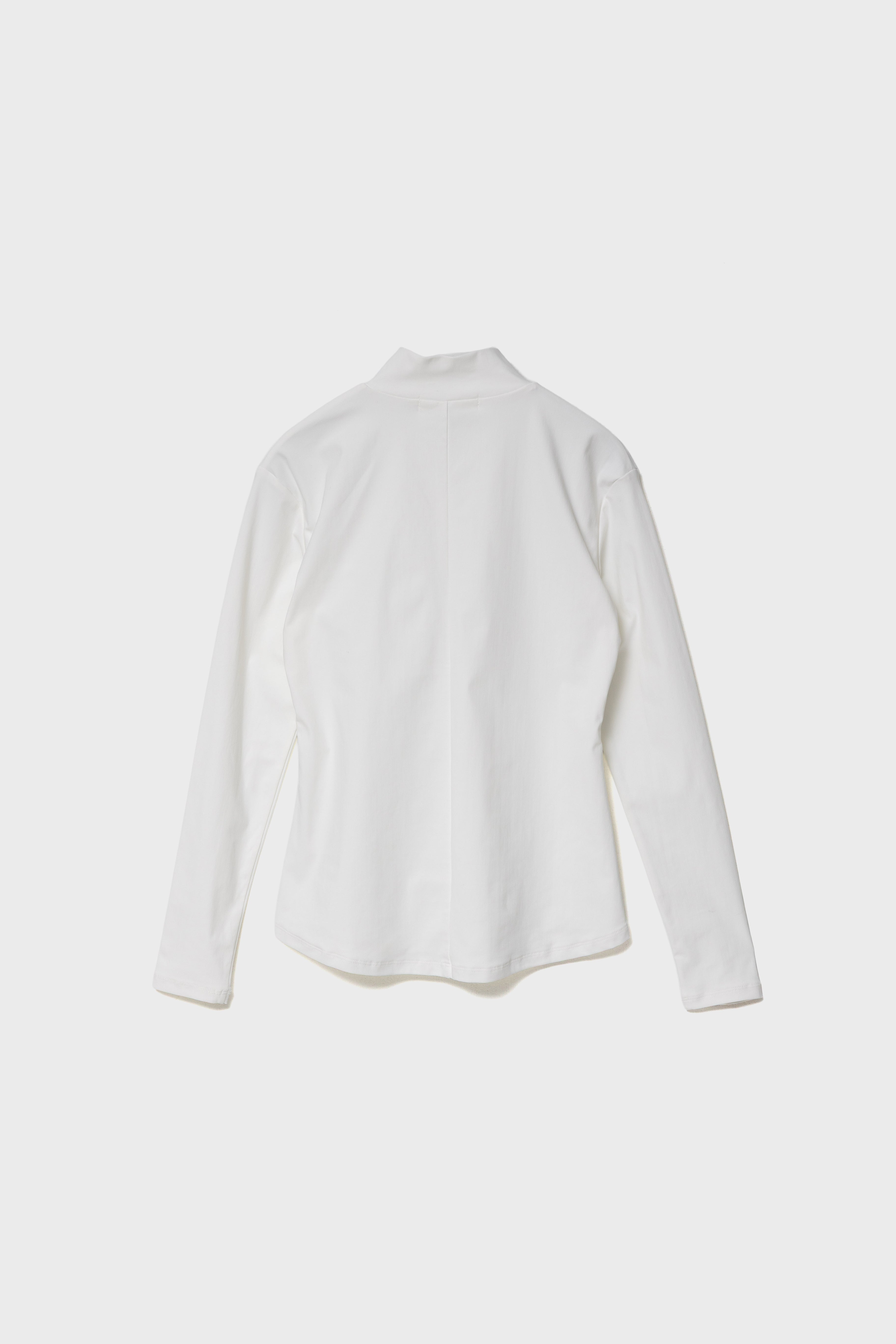 ESSENTIAL HALF ZIP - White
