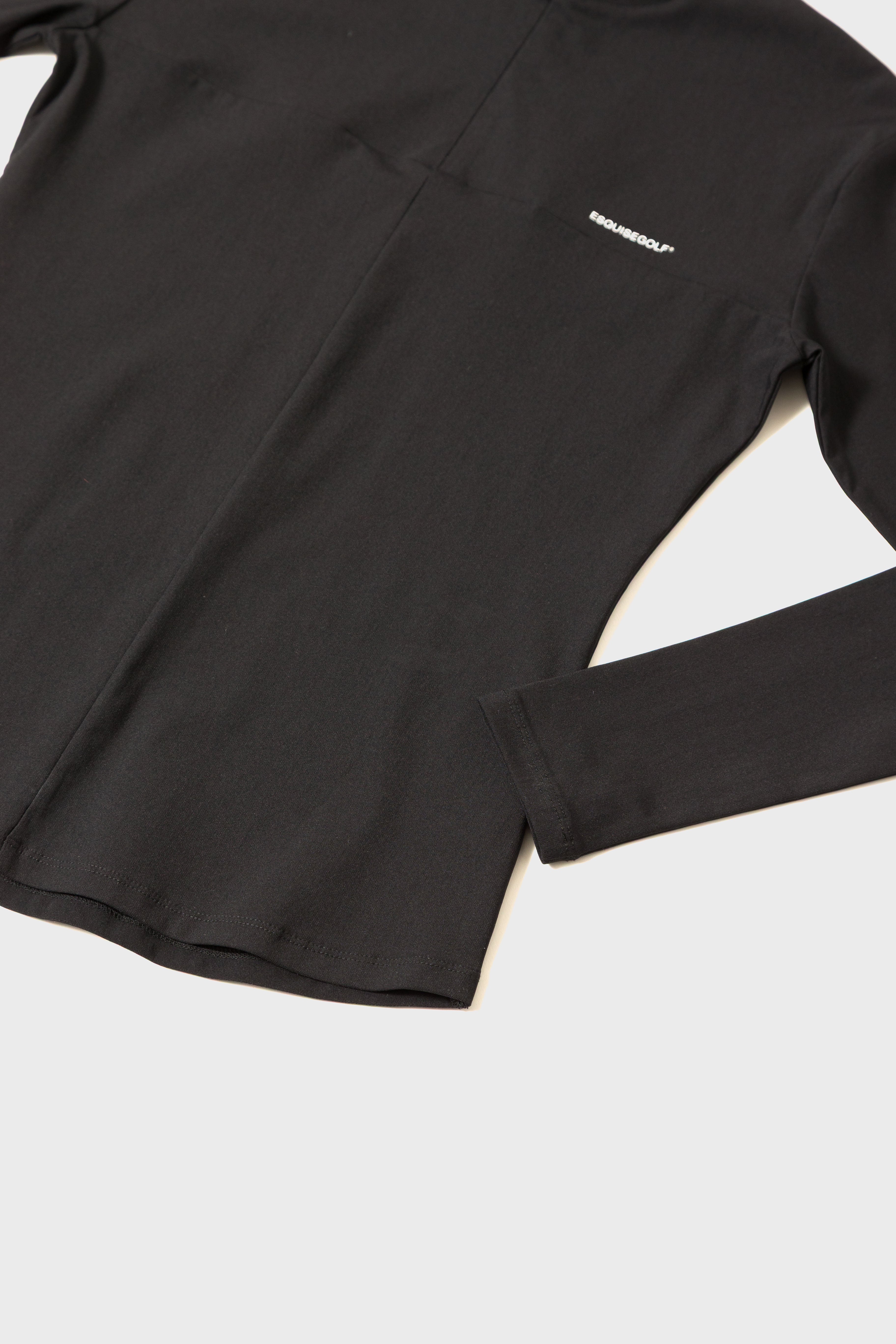 ESSENTIAL HALF ZIP - Black