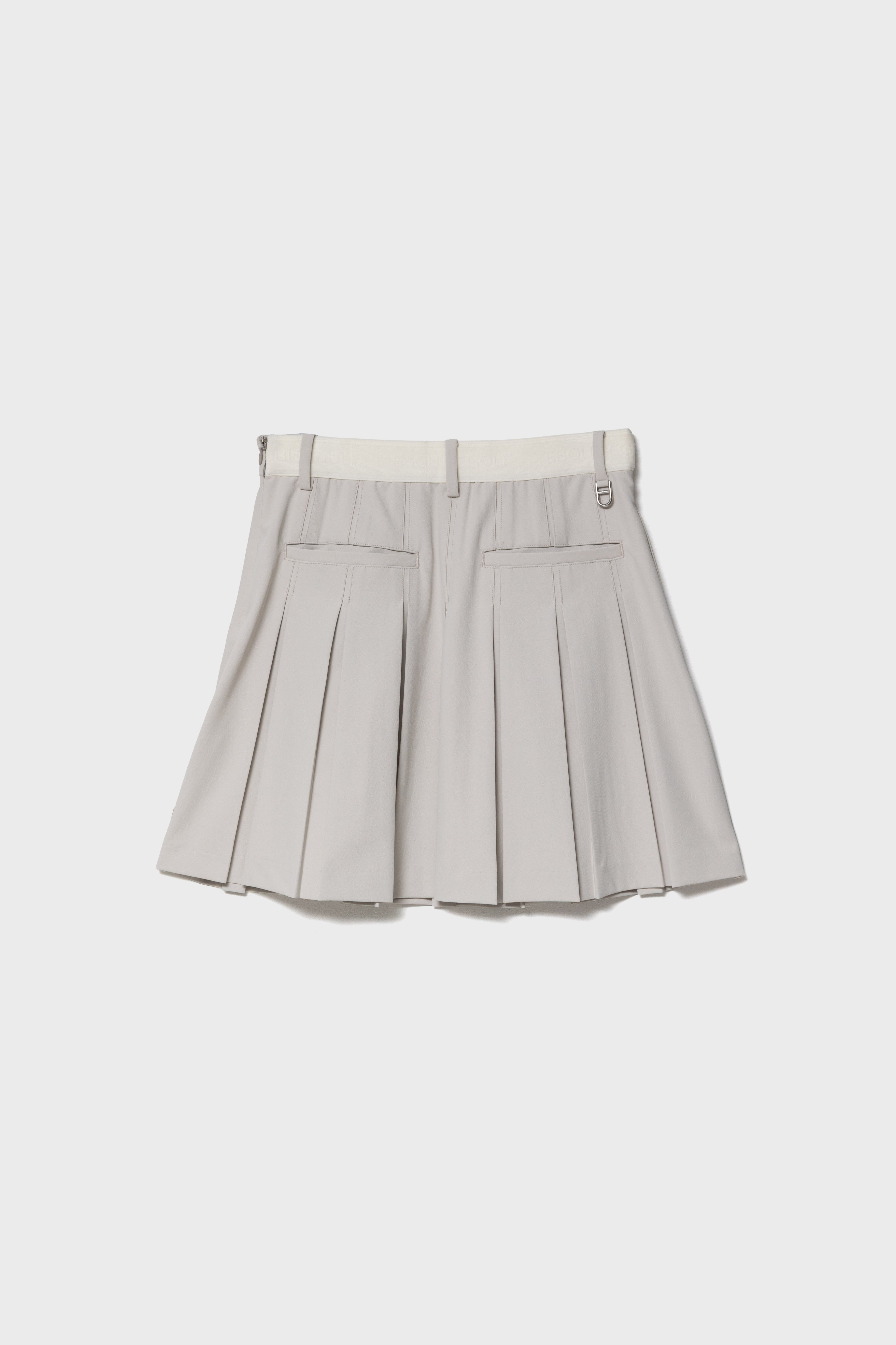ESSENTIAL GOLF PLEATS SKIRT - LightBeige