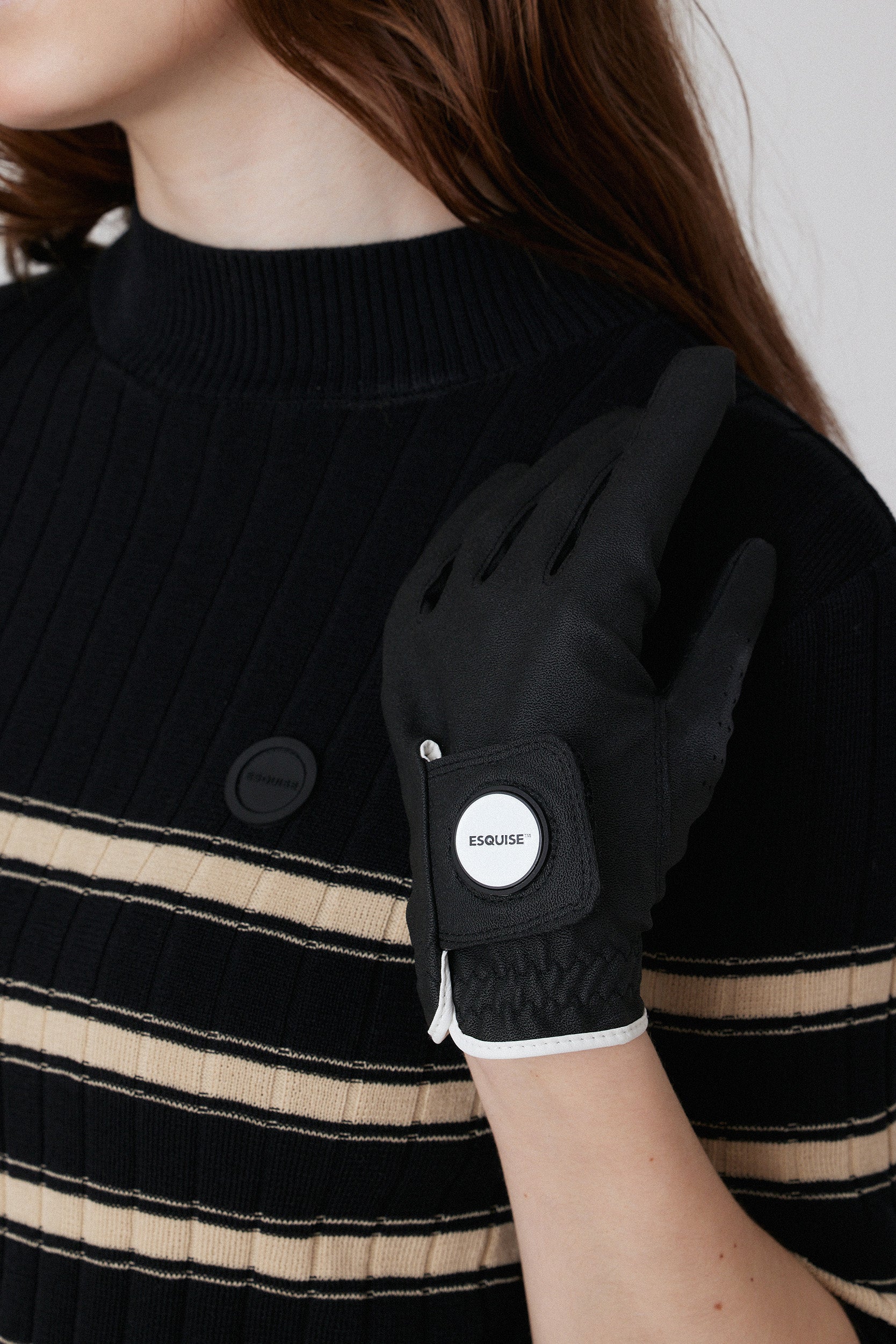 ESQUISE GOLF GLOVE - Black