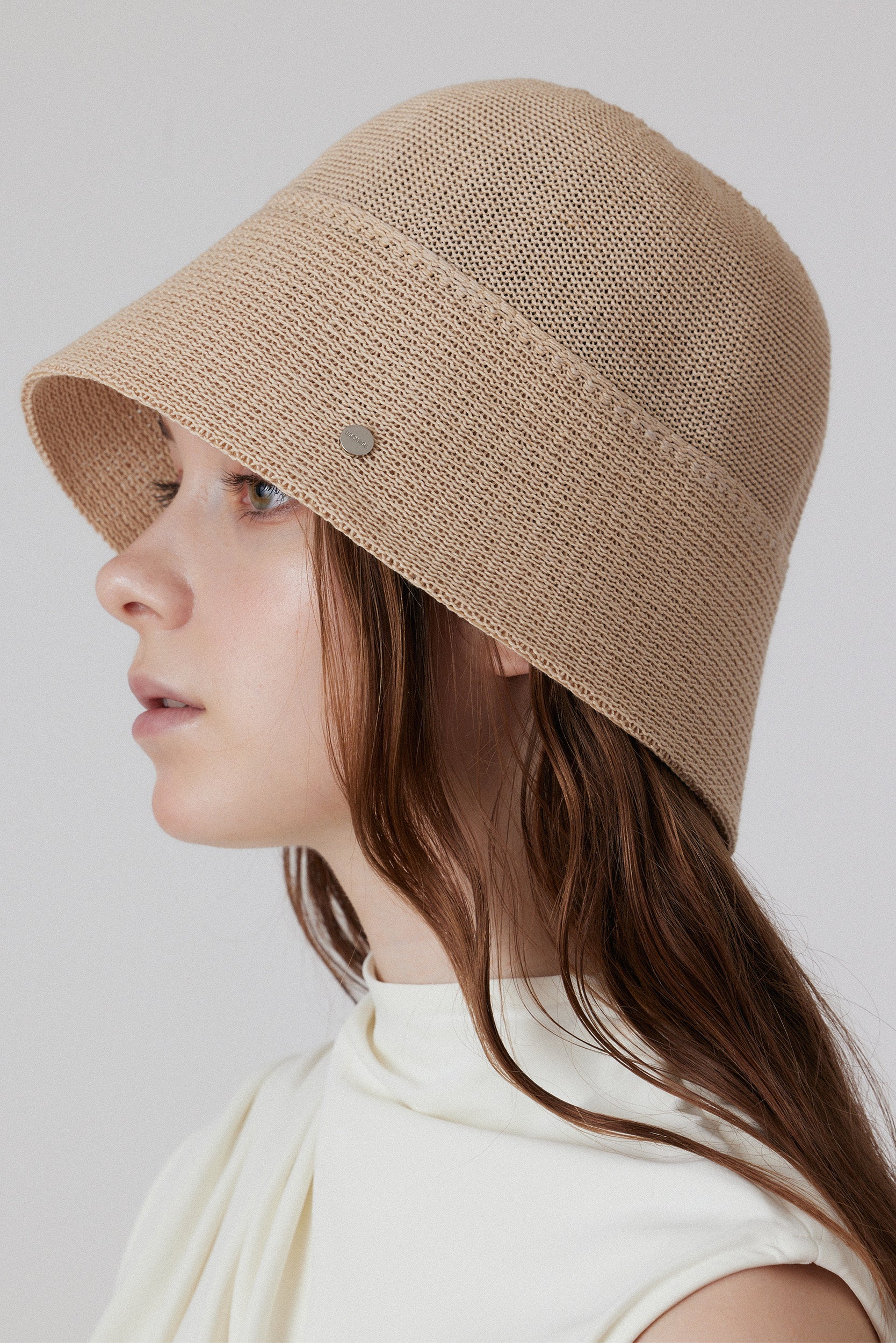 DEPTHY PAPER HAT - Beige