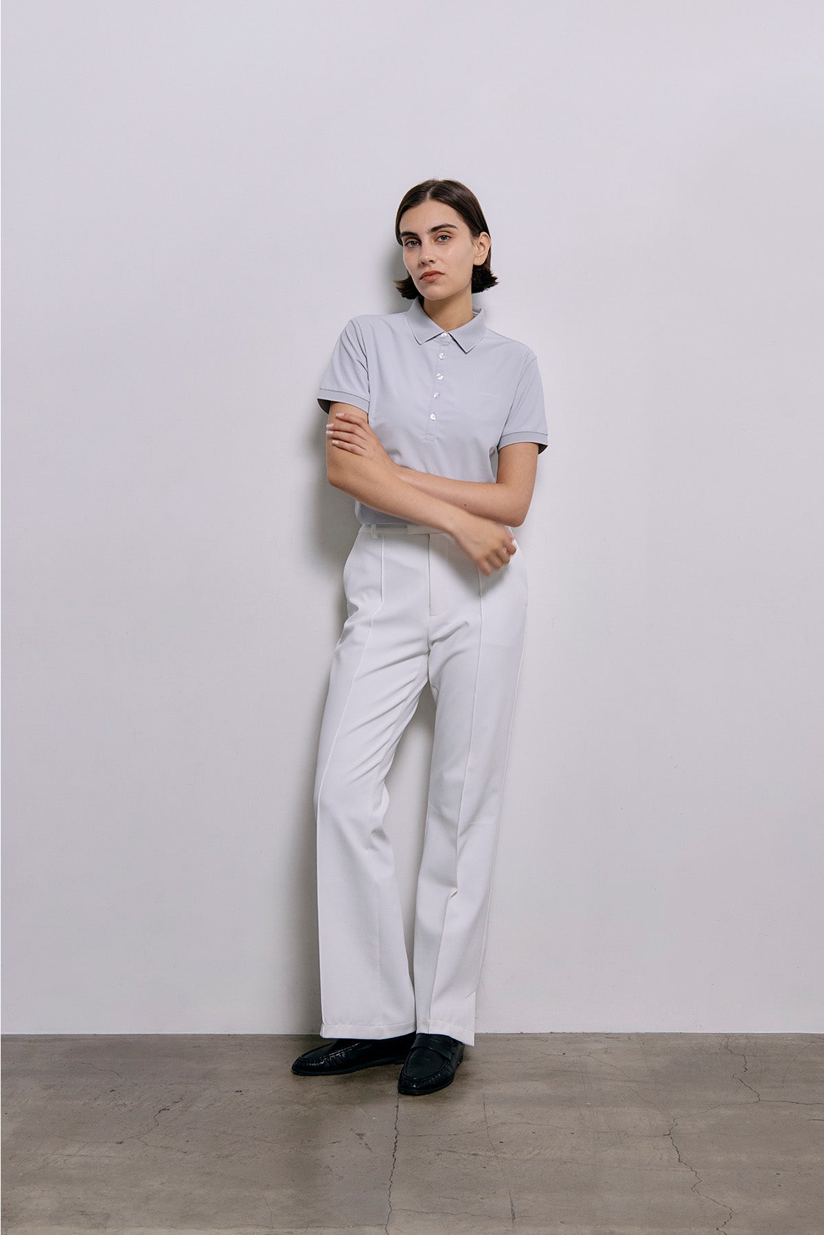 THE BASICS POLO LIGHT FEMME - LightGray