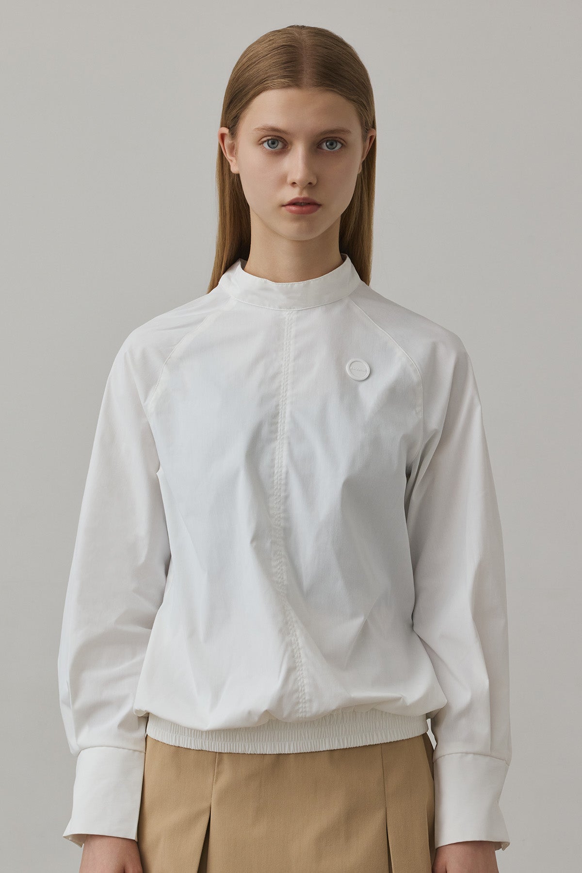 TIE DESIGN SHIRT TOP - White