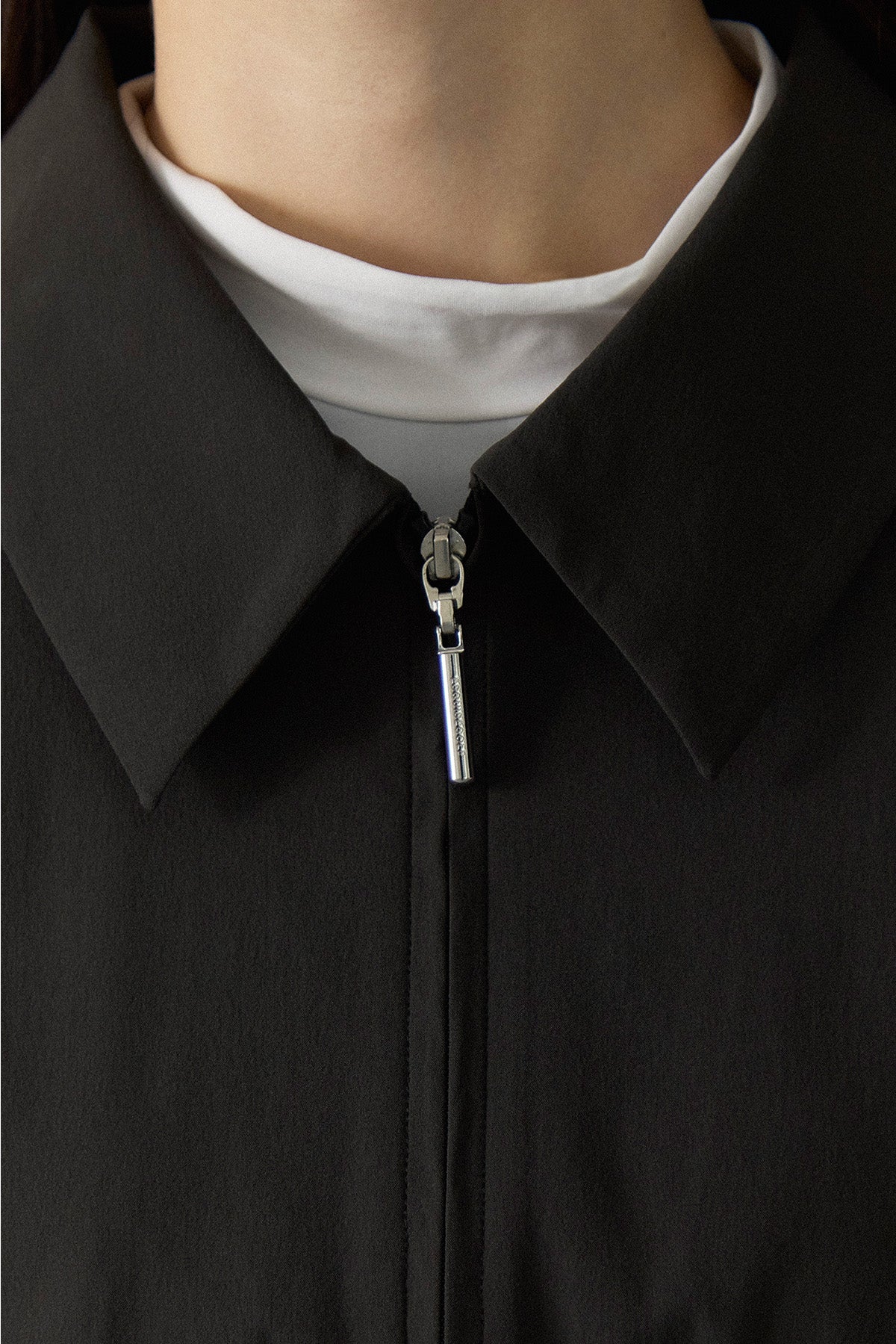DRAWSTRING LIGHT JACKET - Charcoal