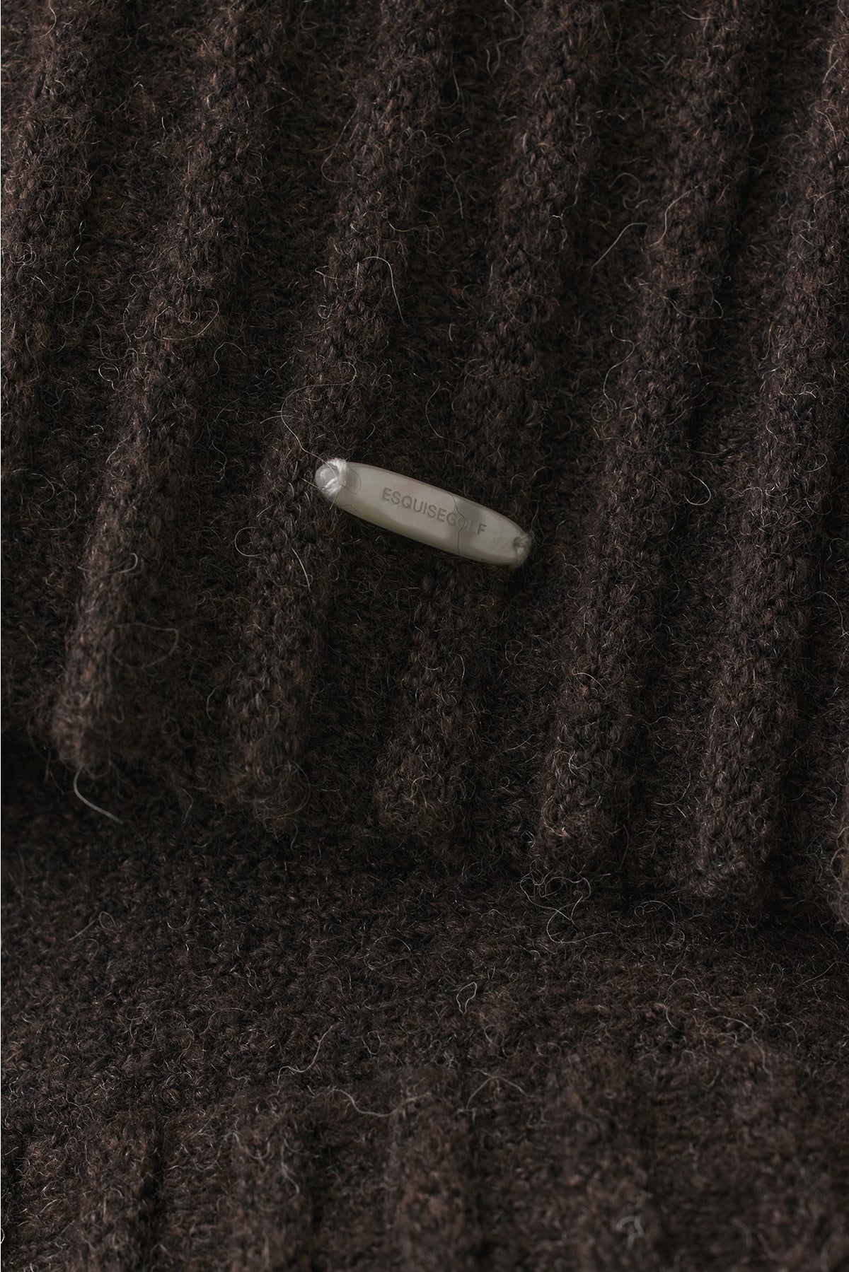 ECO-KNIT RIBBED CAPE - Brown