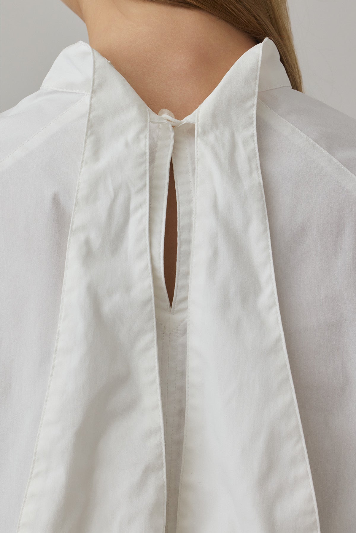 TIE DESIGN SHIRT TOP - White