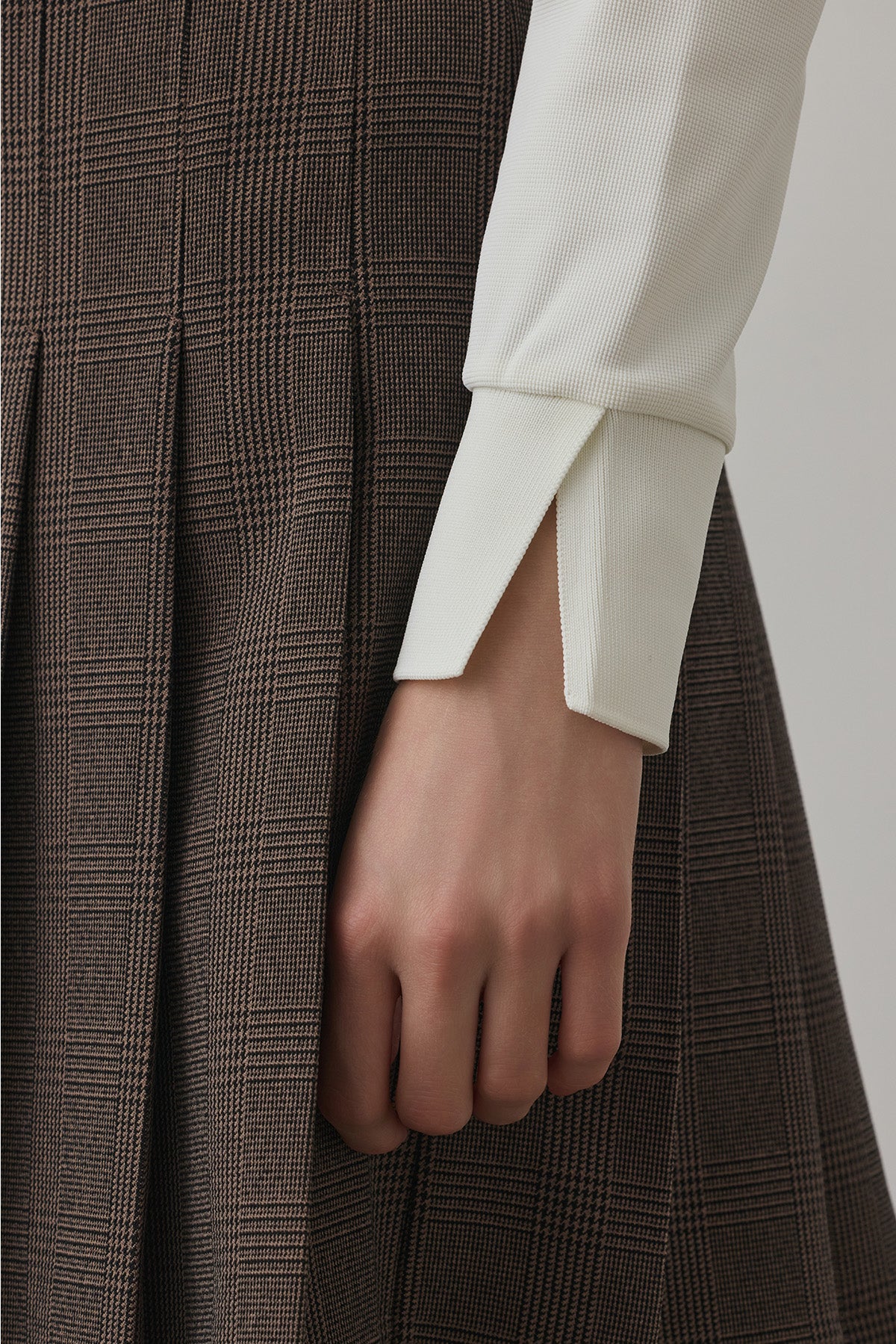 PEARLKNIT CUFFS POLO - White