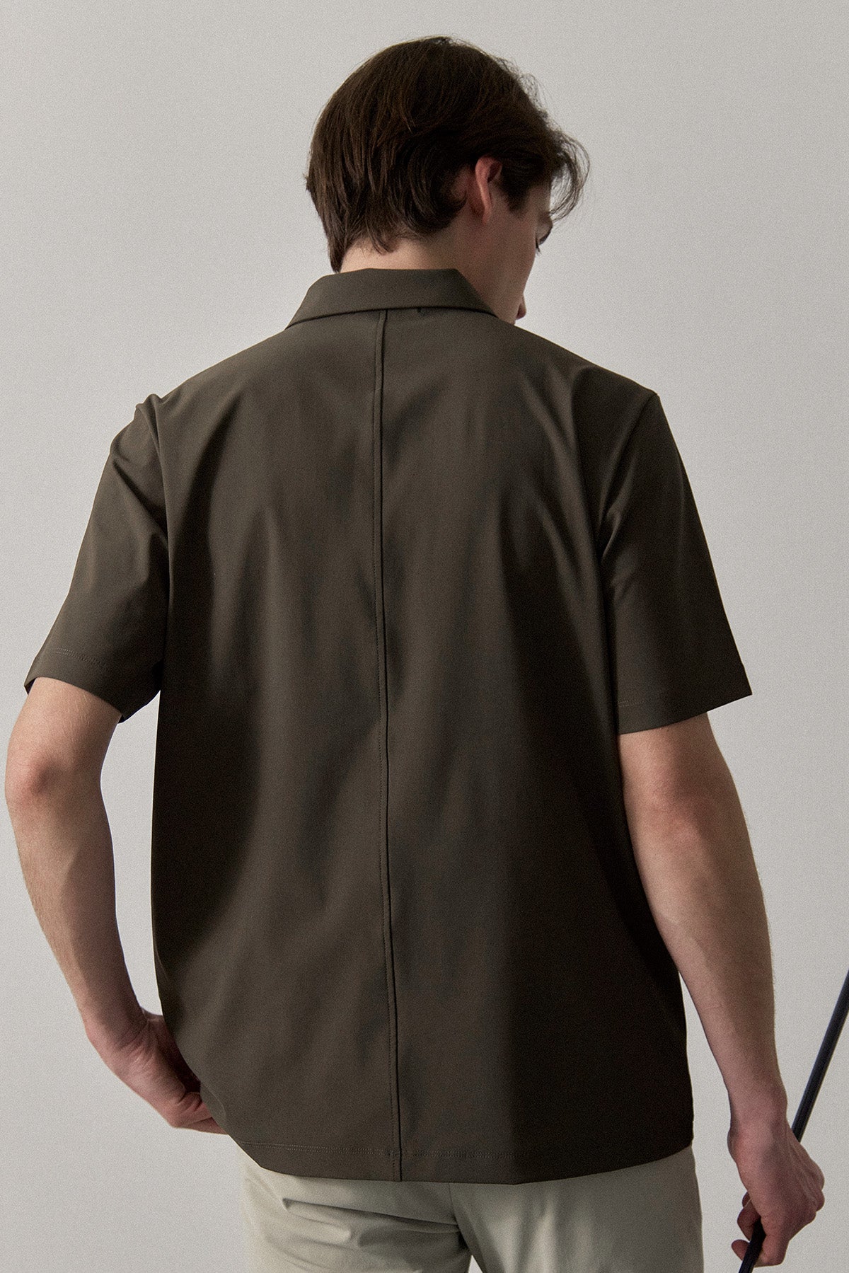 MODERN ZIP POLO FOR HOMME - Khaki