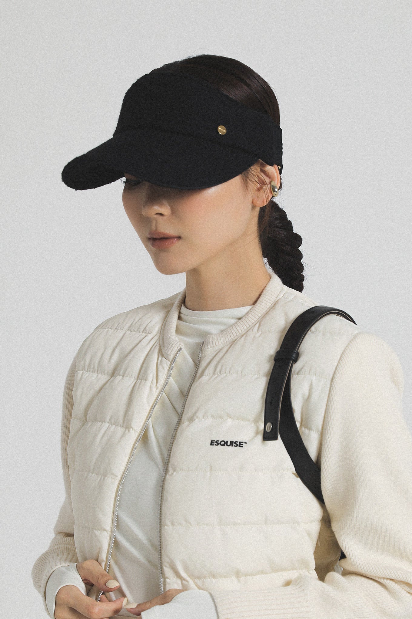 TWEED CURVE VISOR - Black