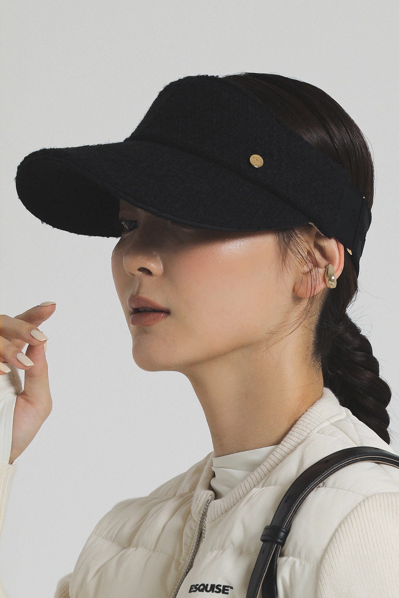 TWEED CURVE VISOR - Black