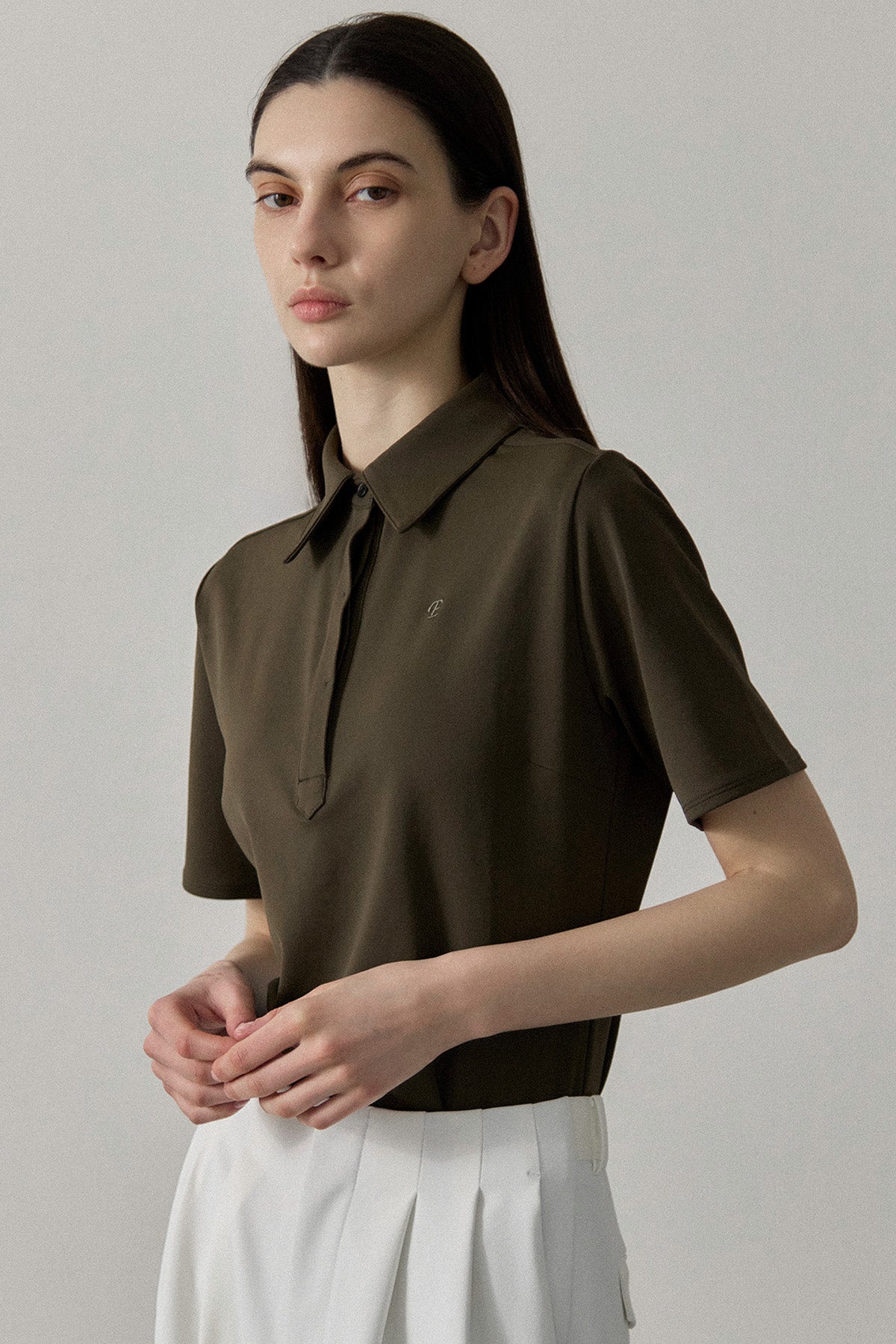 AIRY STRETCH POLO - Khaki