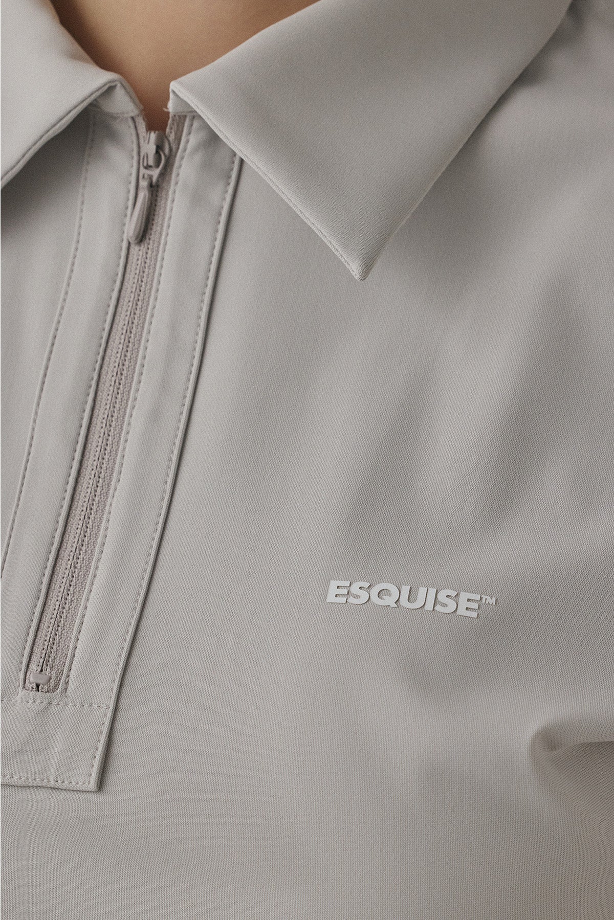 MODERN ZIP POLO - Clay
