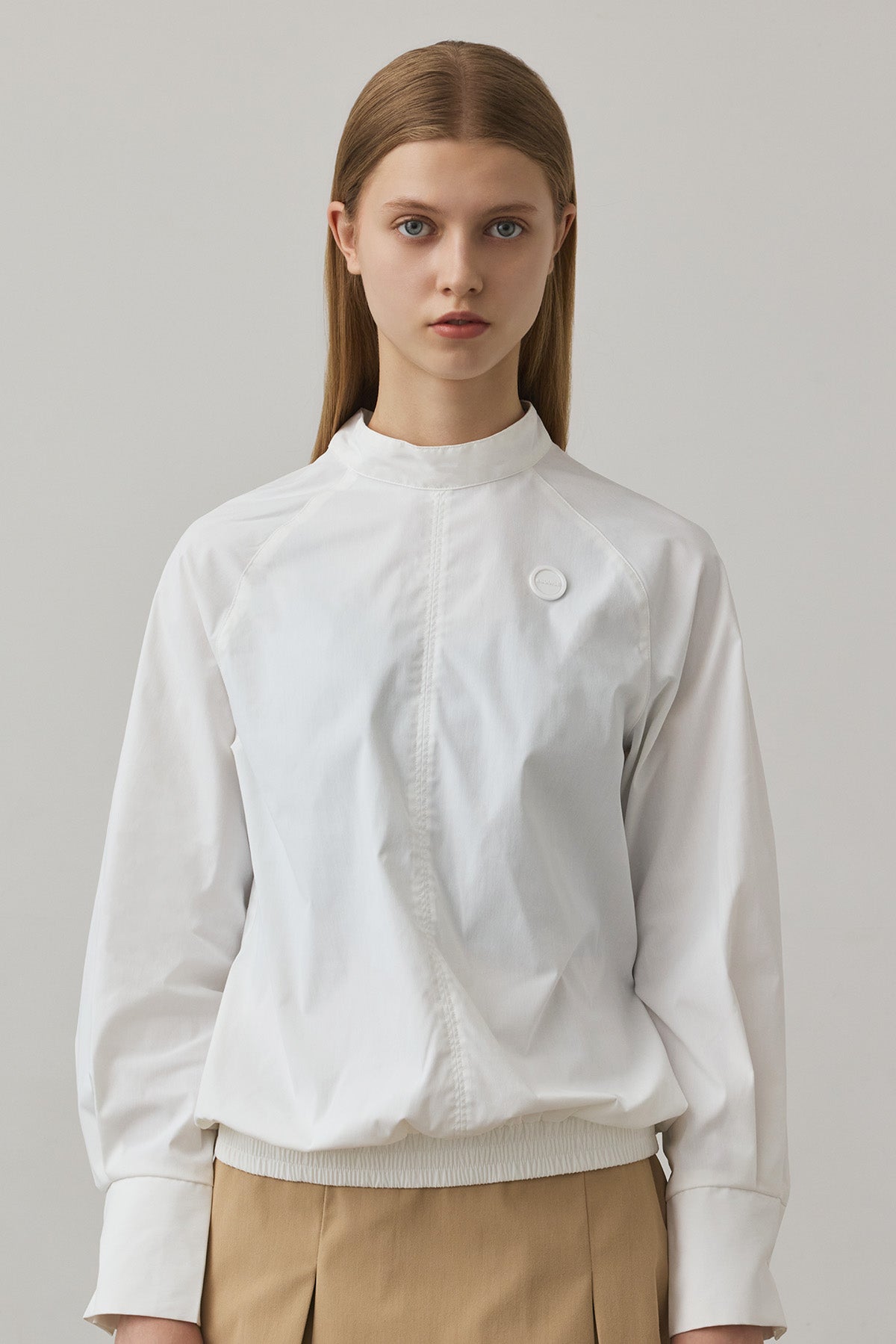 TIE DESIGN SHIRT TOP - White