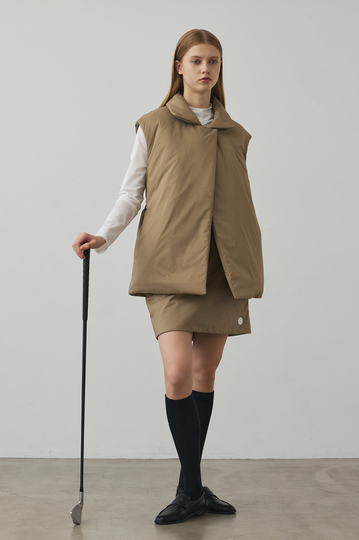 SOFT FEEL WARM VEST - Beige