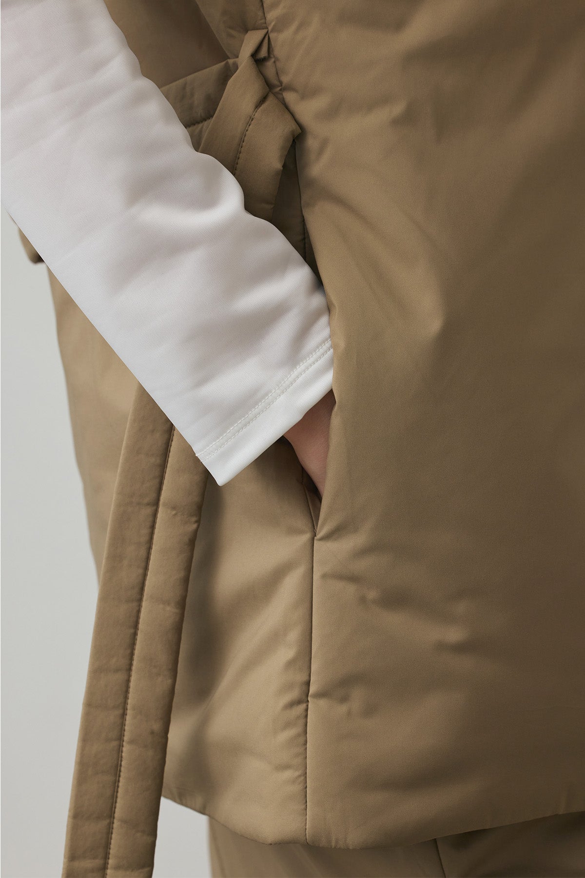 SOFT FEEL WARM VEST - Beige