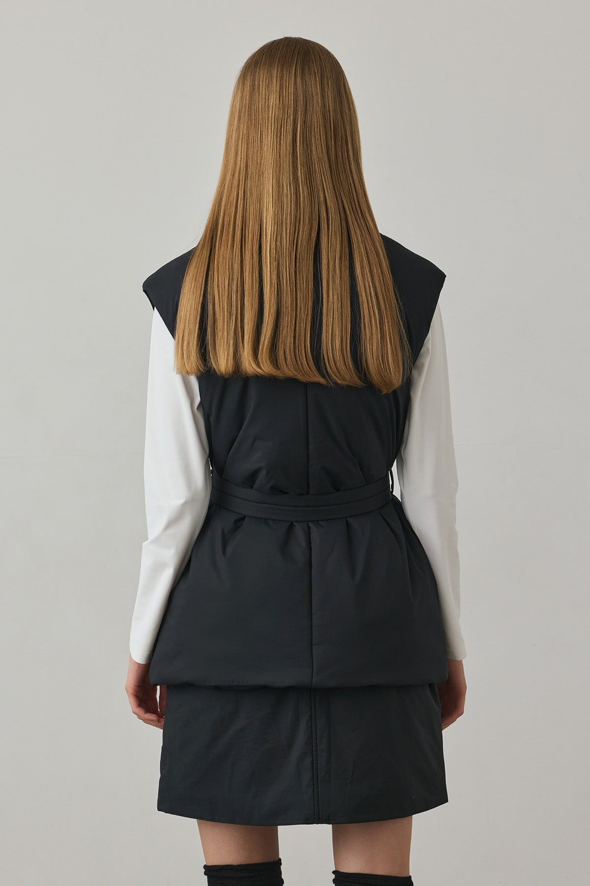 SOFT FEEL WARM VEST - Black