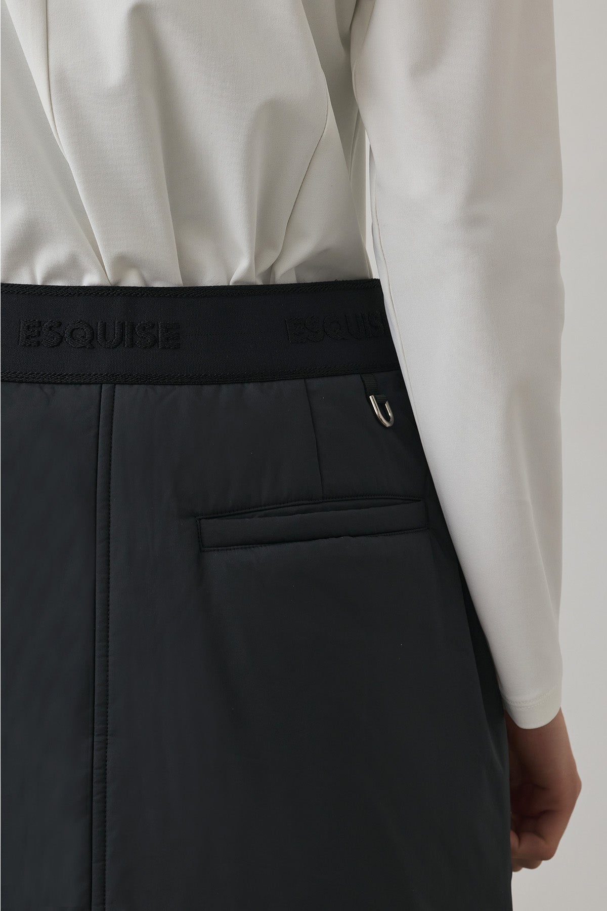 SOFT FEEL WARM SKIRT - Black