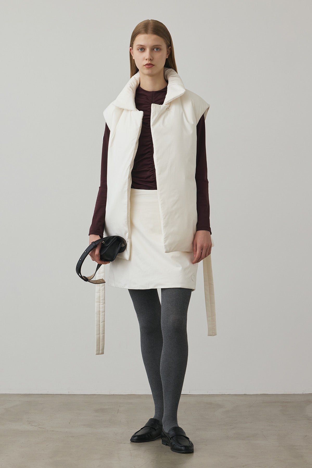 SOFT FEEL WARM SKIRT - White