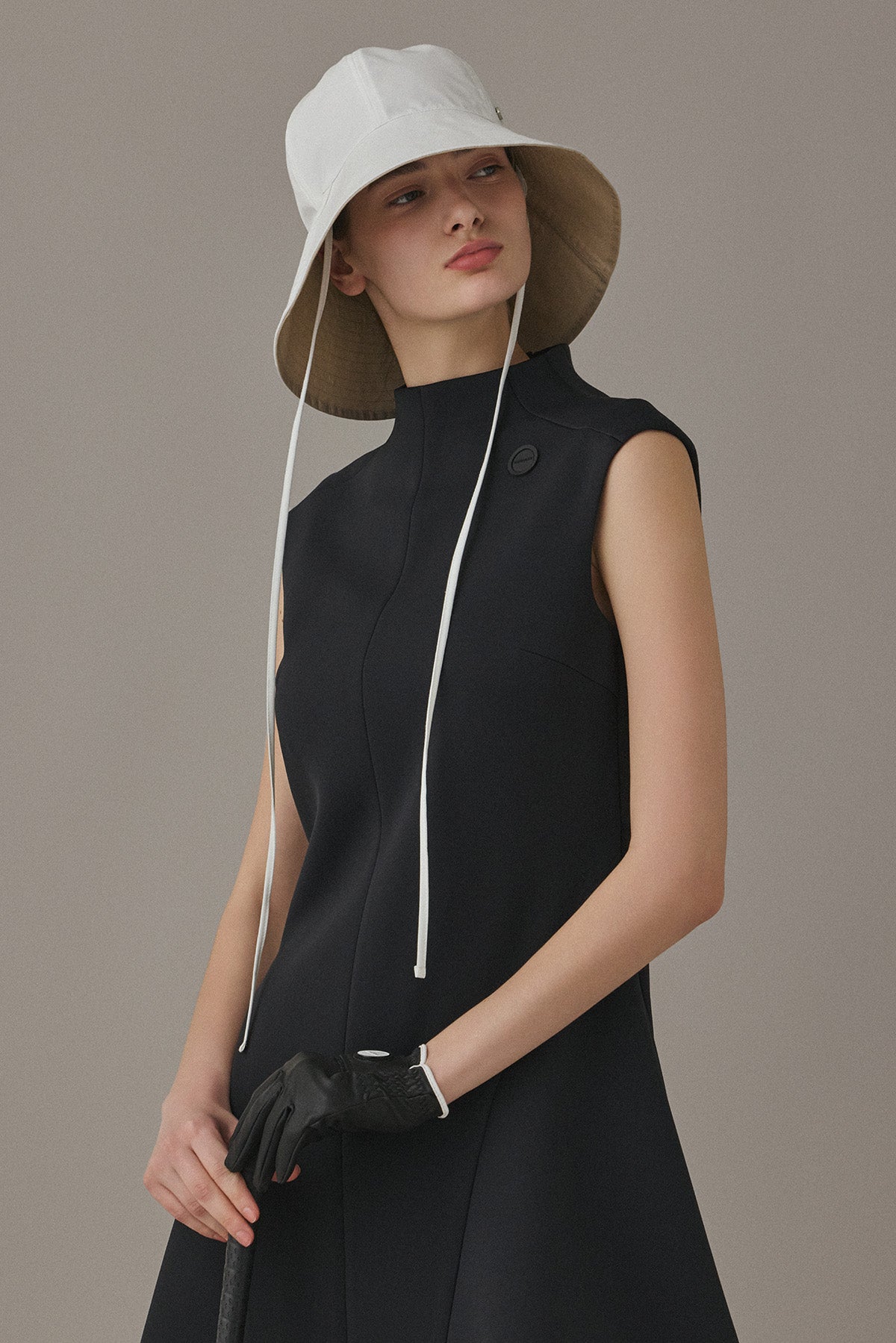 FLOATING MINI DRESS - Black