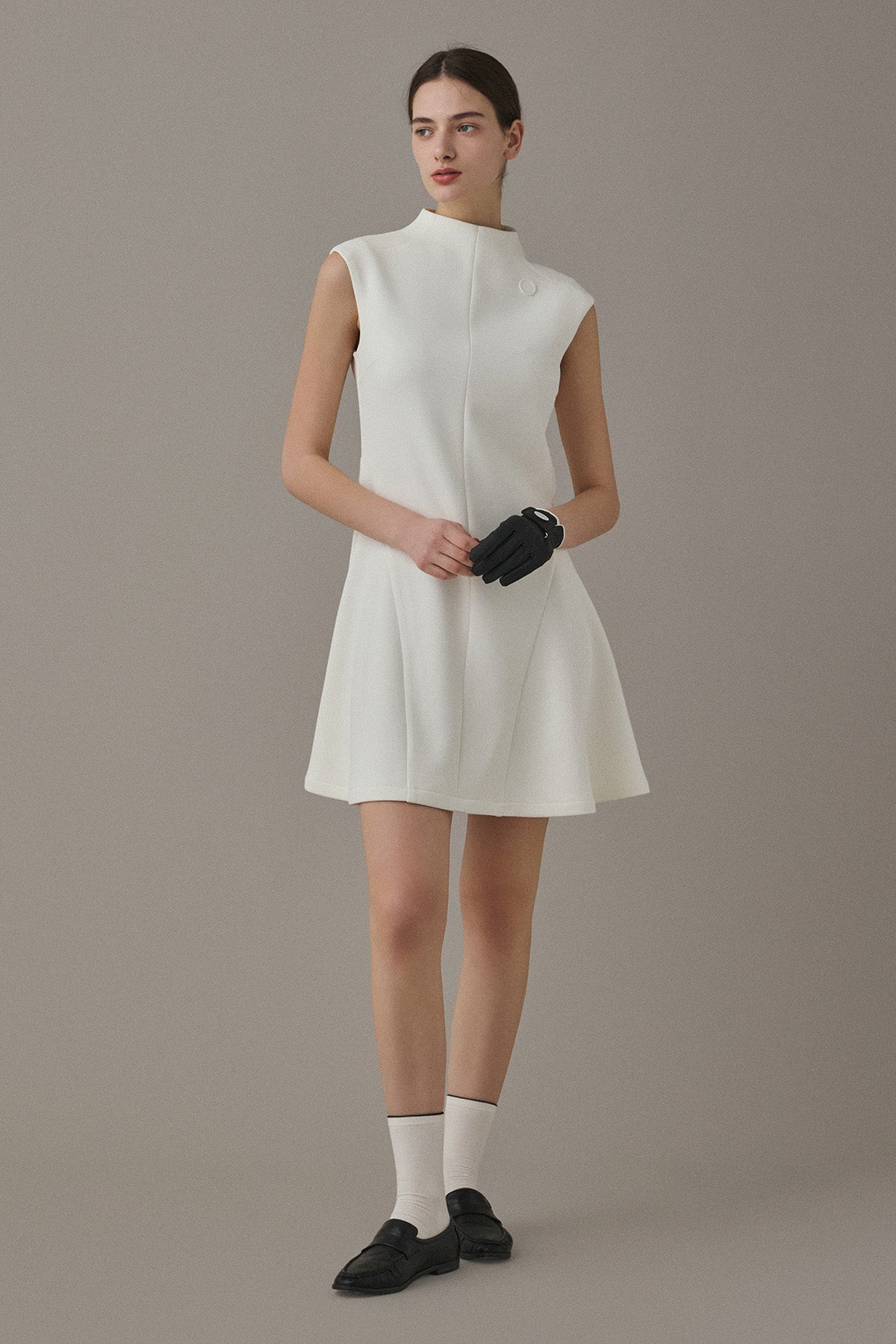 FLOATING MINI DRESS - White
