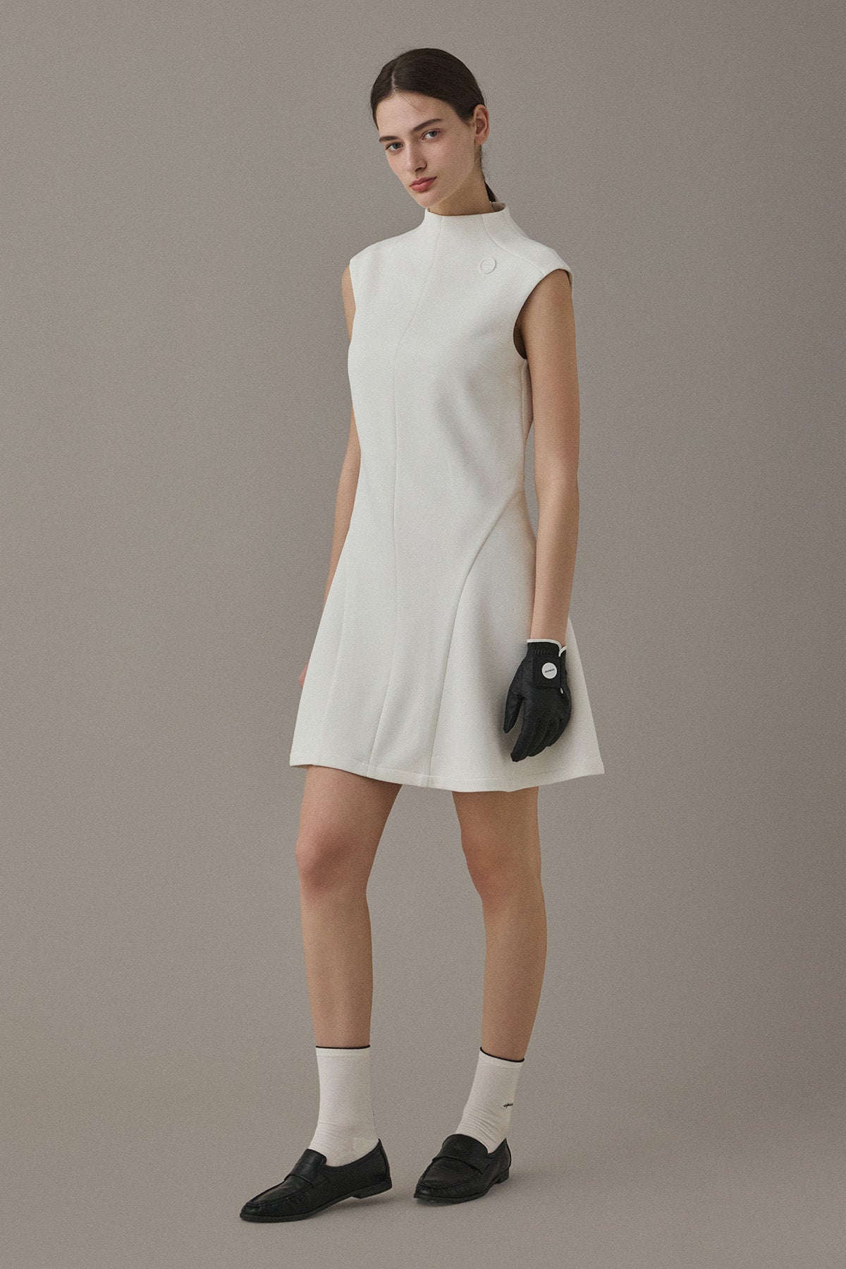FLOATING MINI DRESS - White