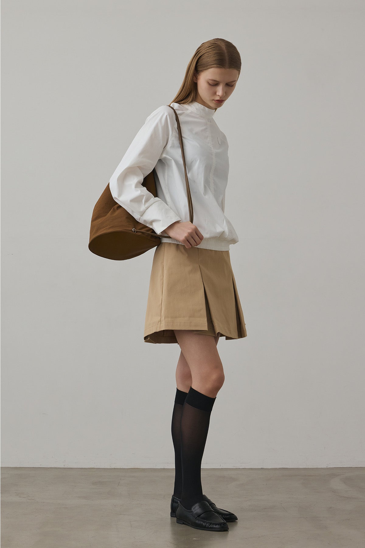 DAILY BOX PLEATS - Beige