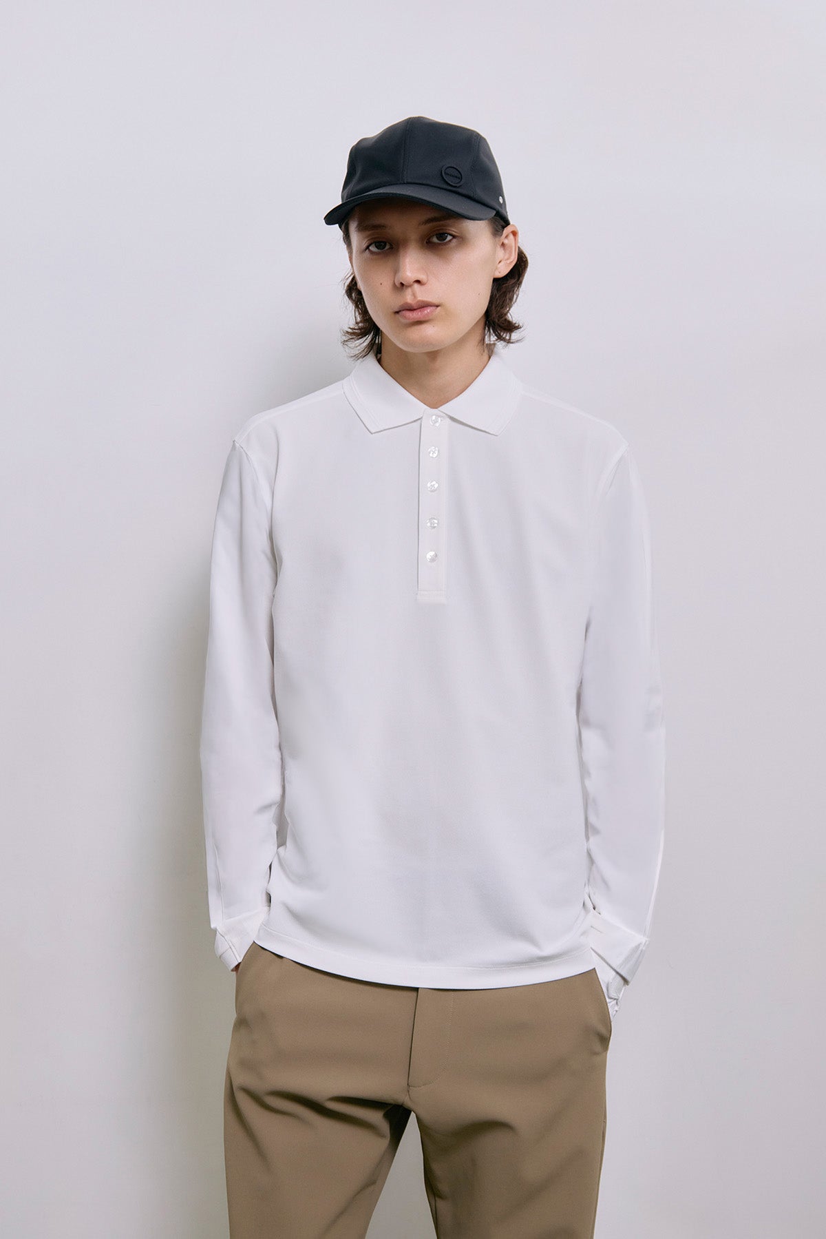 MOTION LONG POLO - White