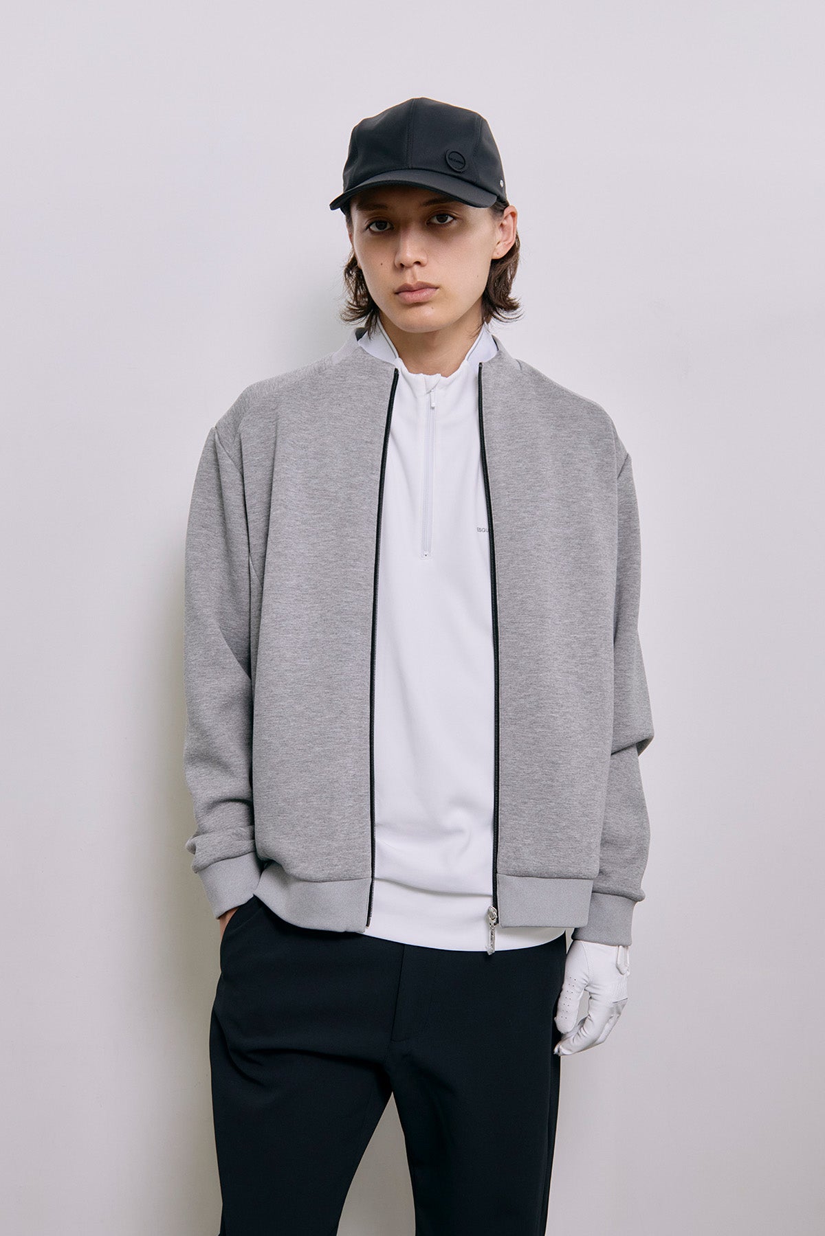 COMFORT JERSEY ZIP JKT - Gray