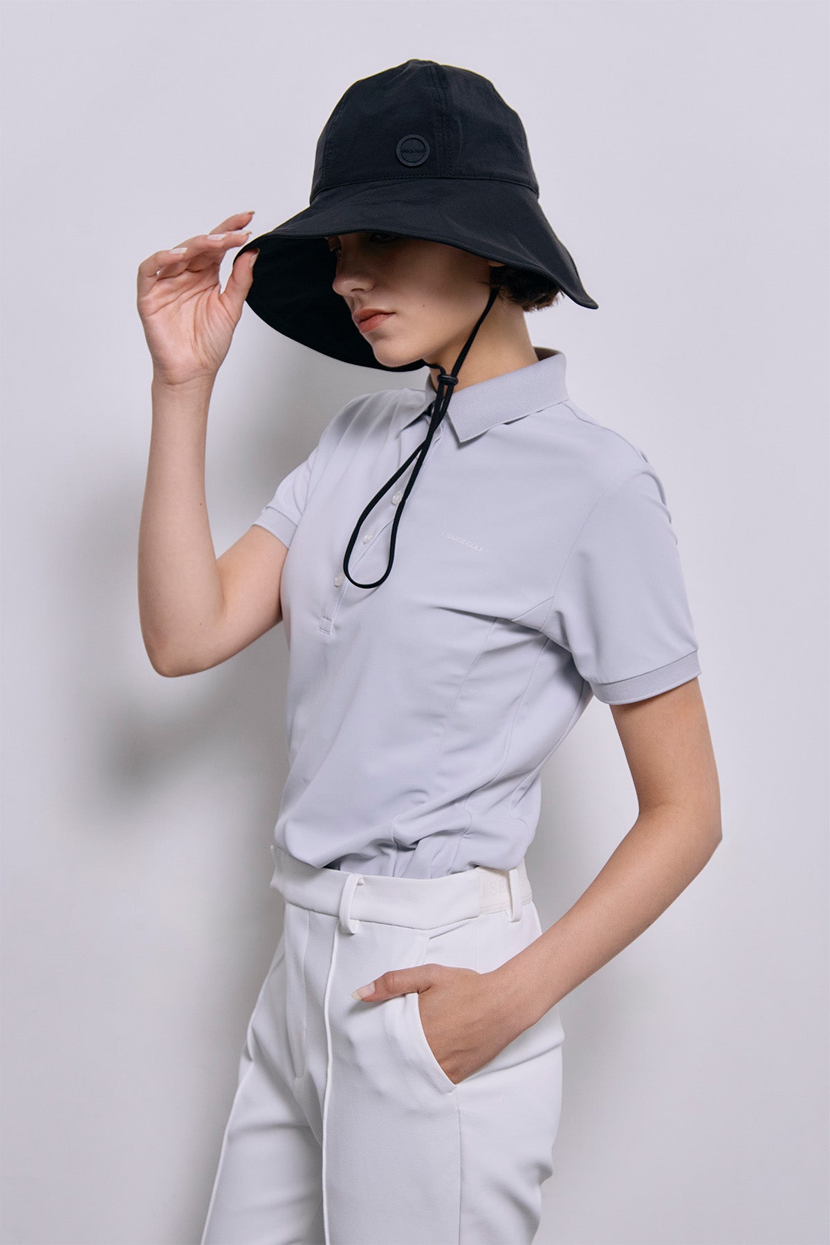 SOLEIL WIDE HAT - Black