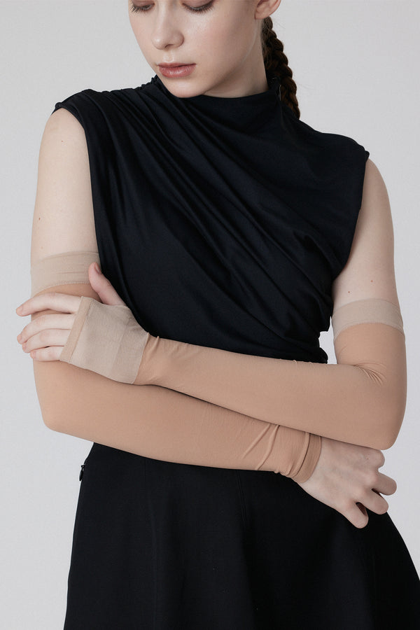 UV-CUT ARM COVER - Beige