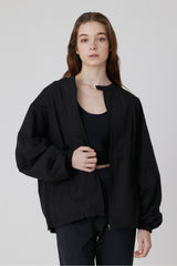 SHEER COTTON SPRING JKT - Black