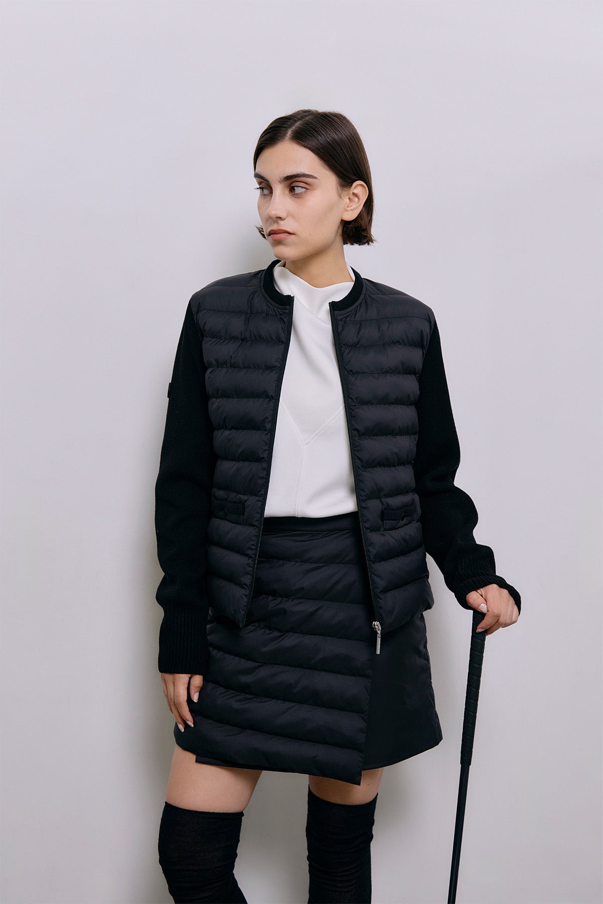 THE SILENT DOWN JKT - Black