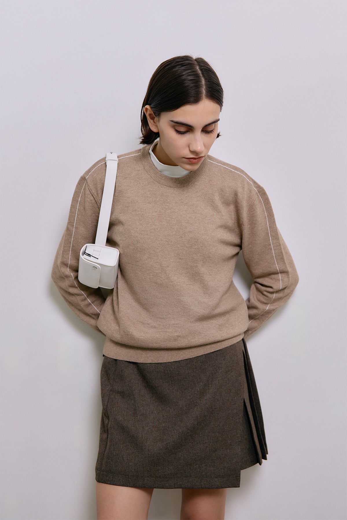 BLANC CASHMERE KNIT P/O - Beige