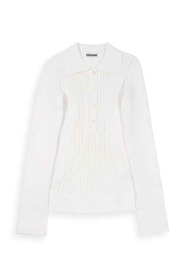 ESSENTIAL RIBBED KNIT - White