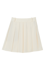 CLASSIC PLEATS SKIRT - Cream