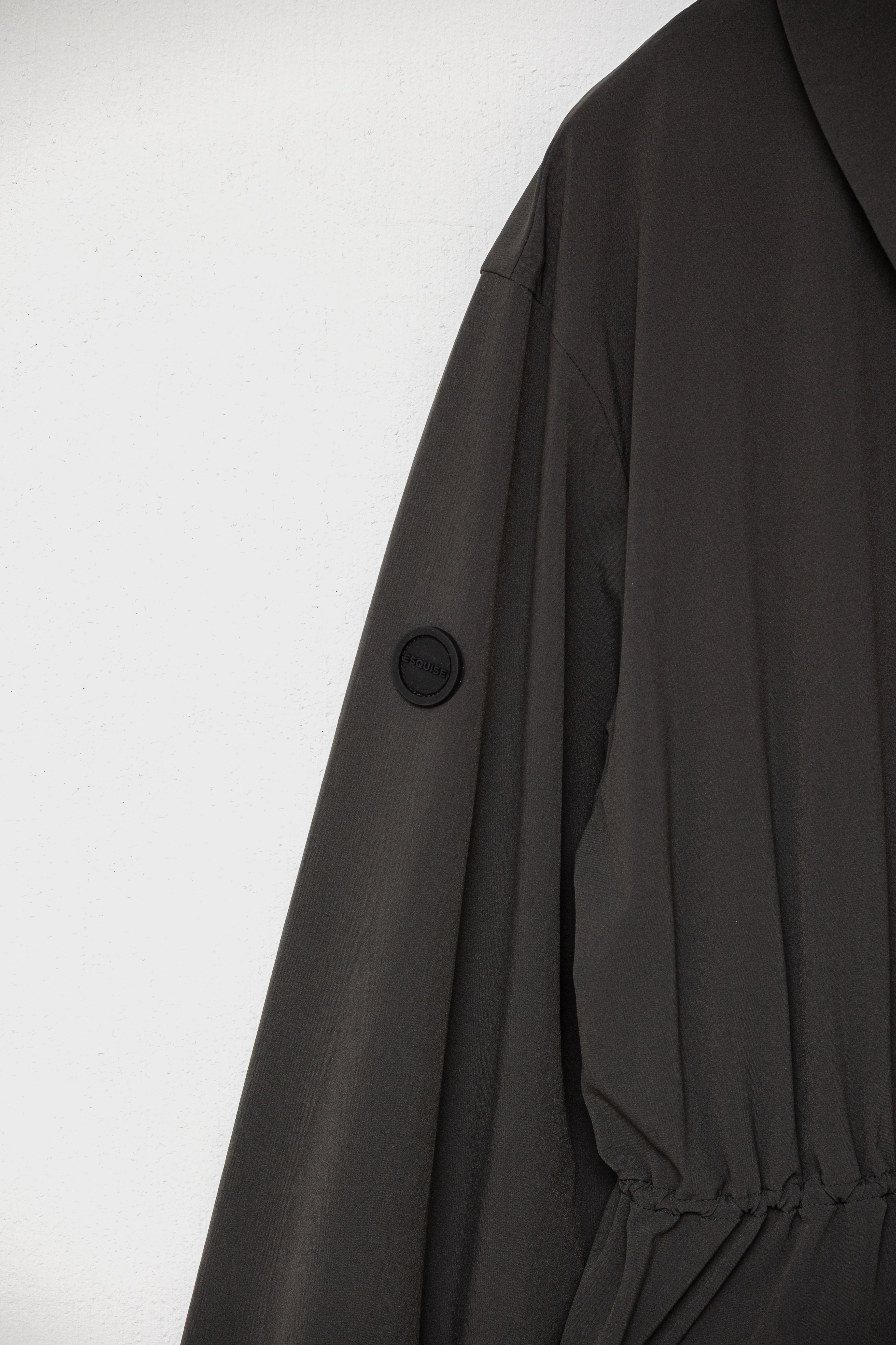 DRAWSTRING LIGHT JACKET - Charcoal