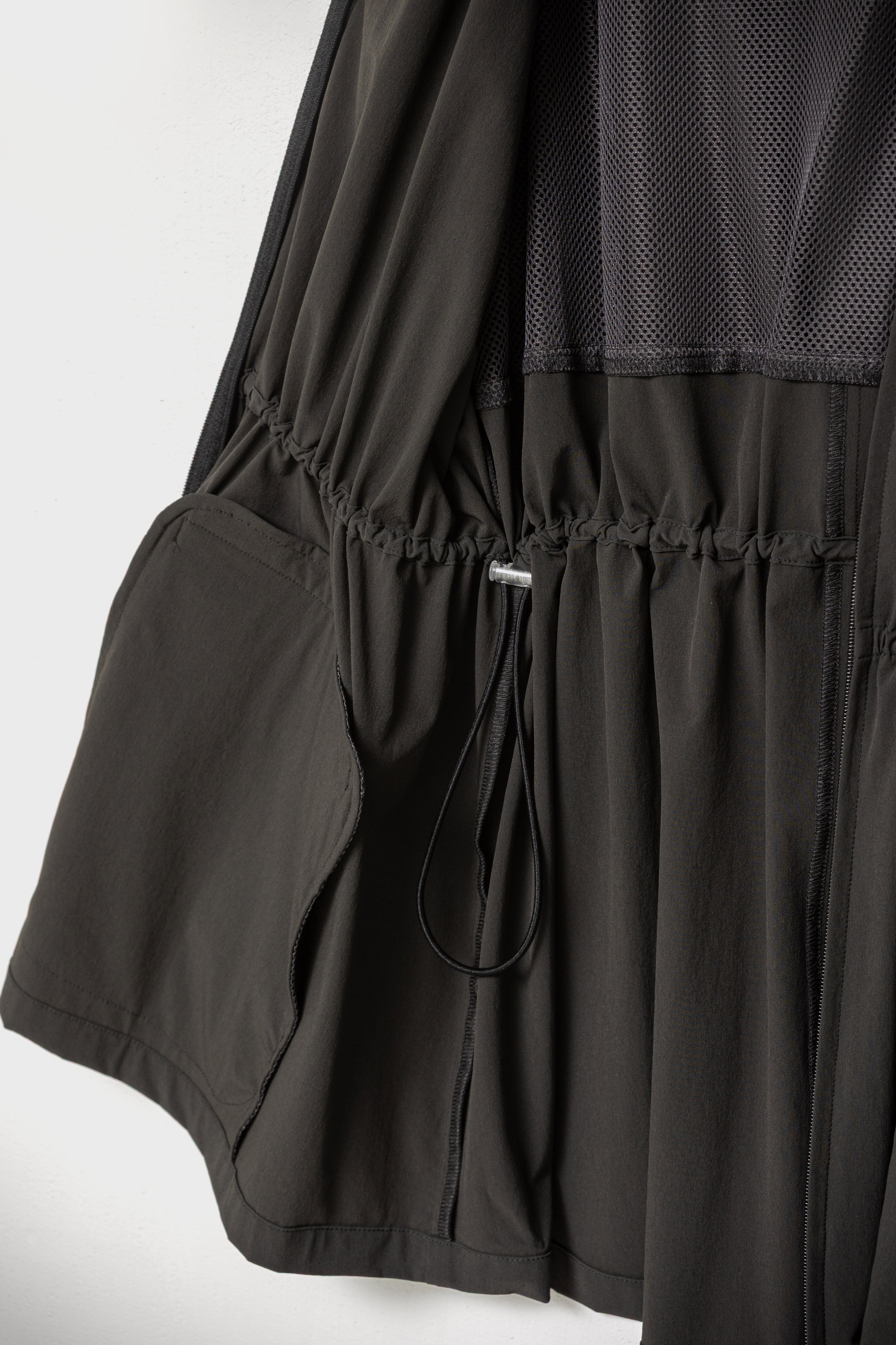 DRAWSTRING LIGHT JACKET - Charcoal