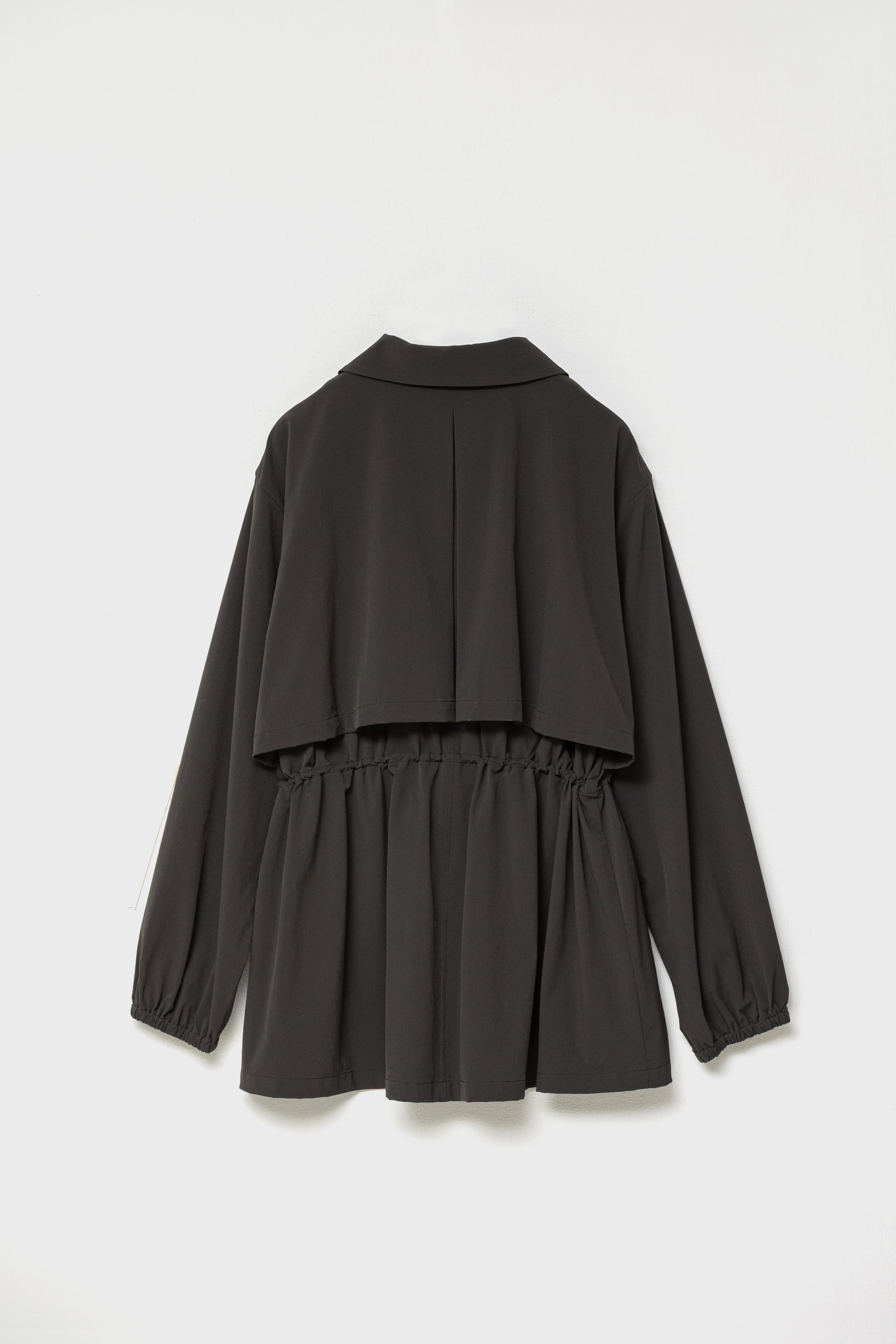 DRAWSTRING LIGHT JACKET - Charcoal