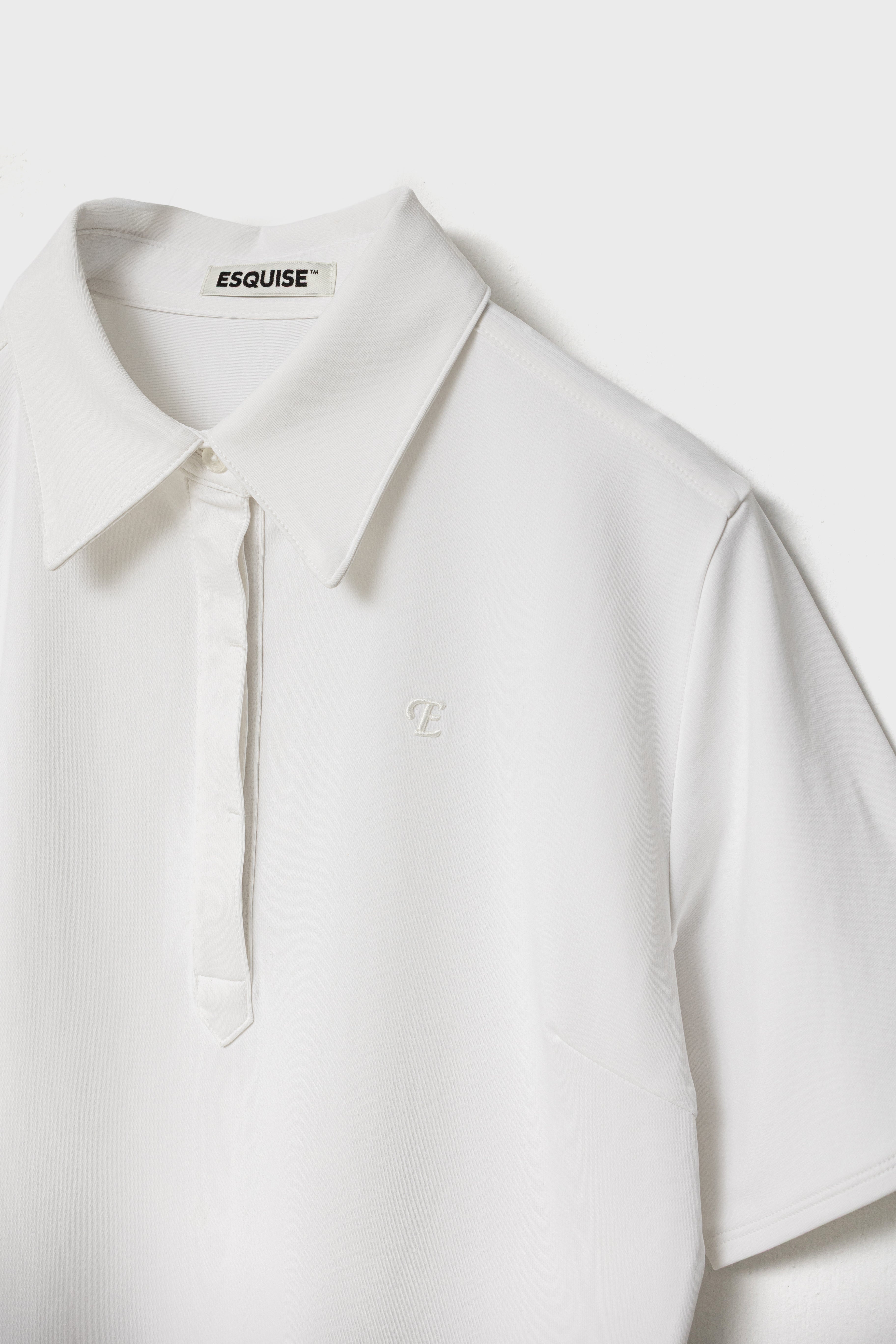 AIRY STRETCH POLO - White