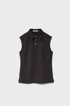 CLASSIC PIQUE SLEEVELESS TOP - Brown