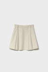 SILK TOUCH PLEATED SKIRT - Light Beige