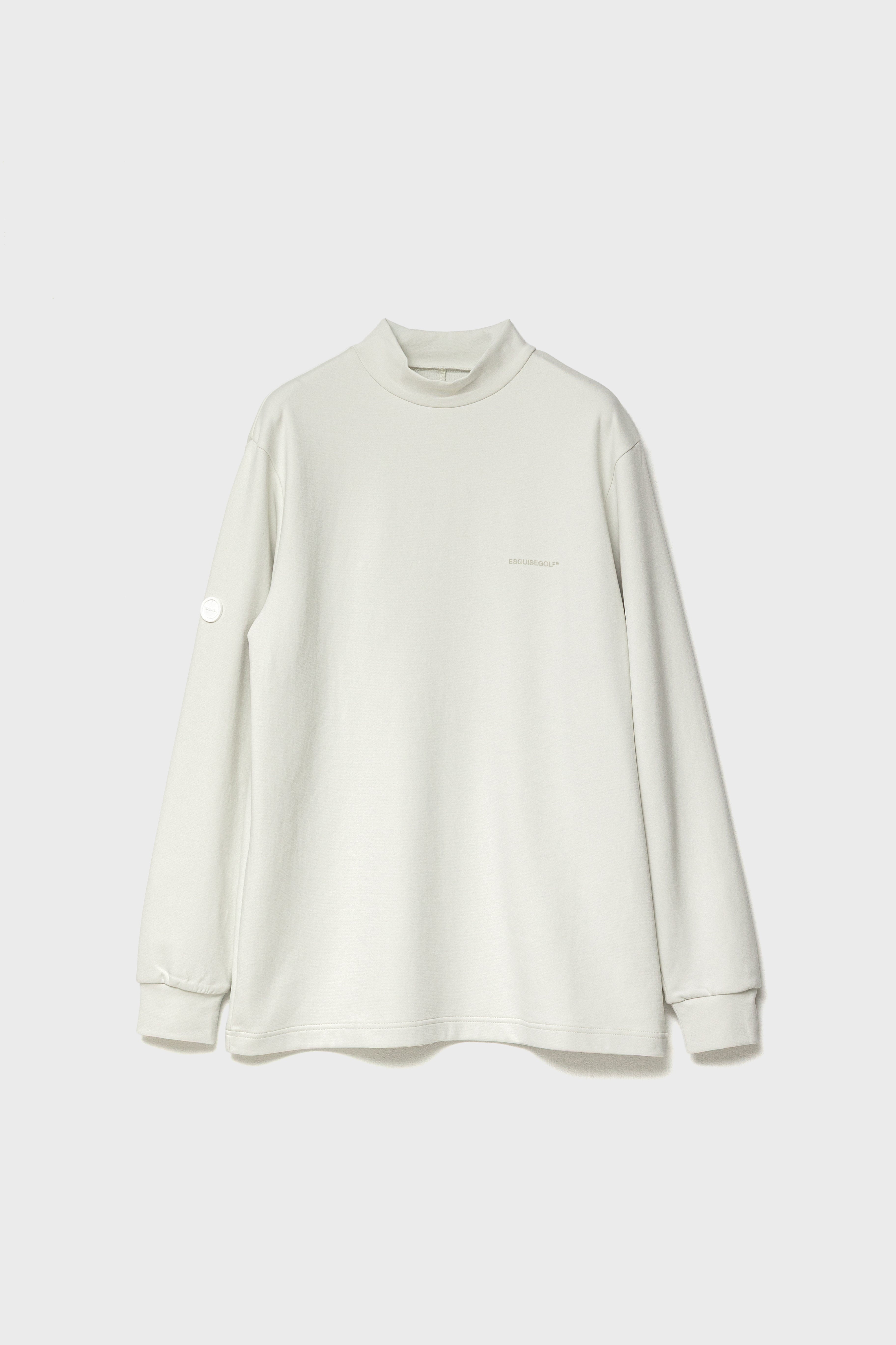 RELAXED STRETCH MOCKNECK - White