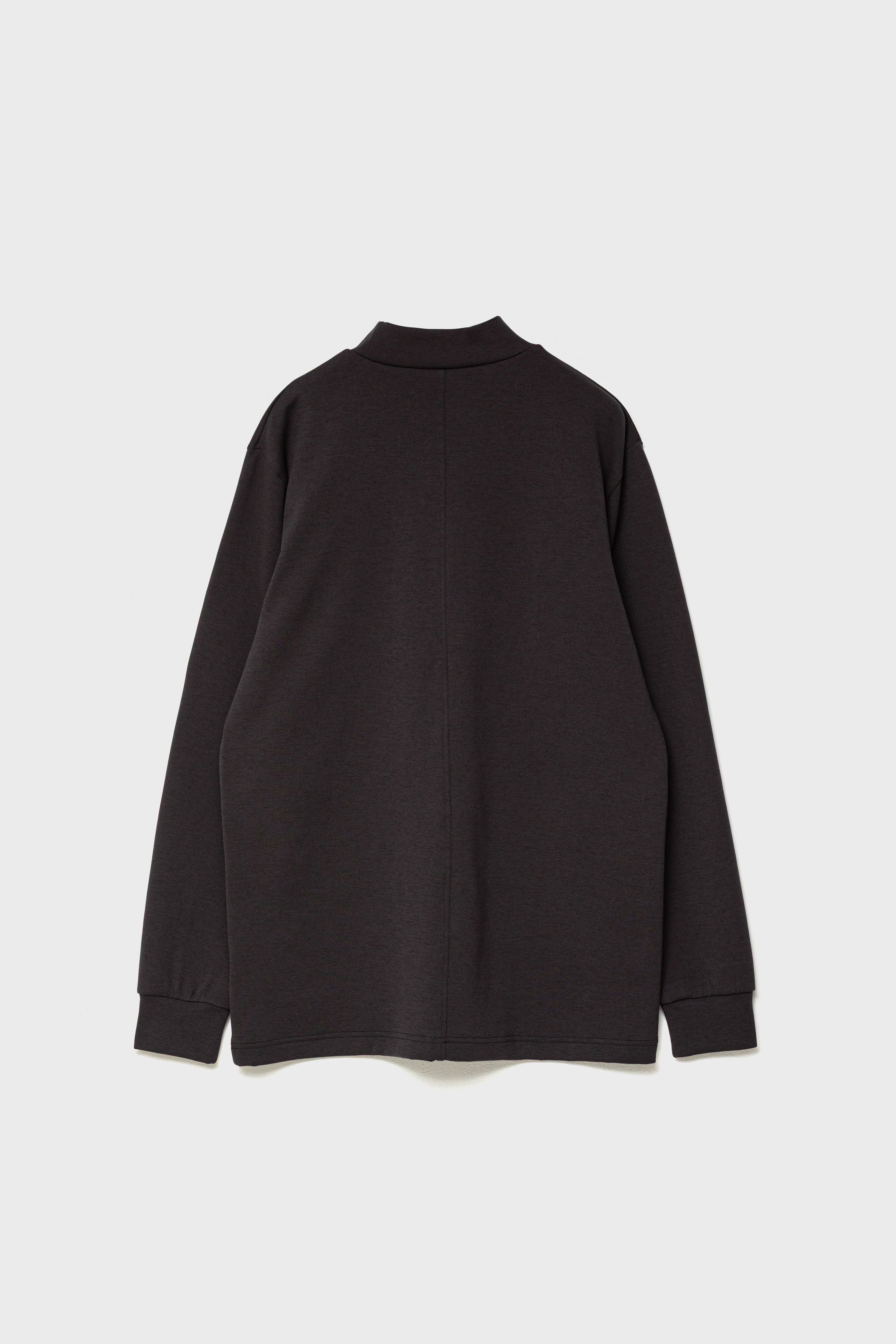RELAXED STRETCH MOCKNECK - Charcoal