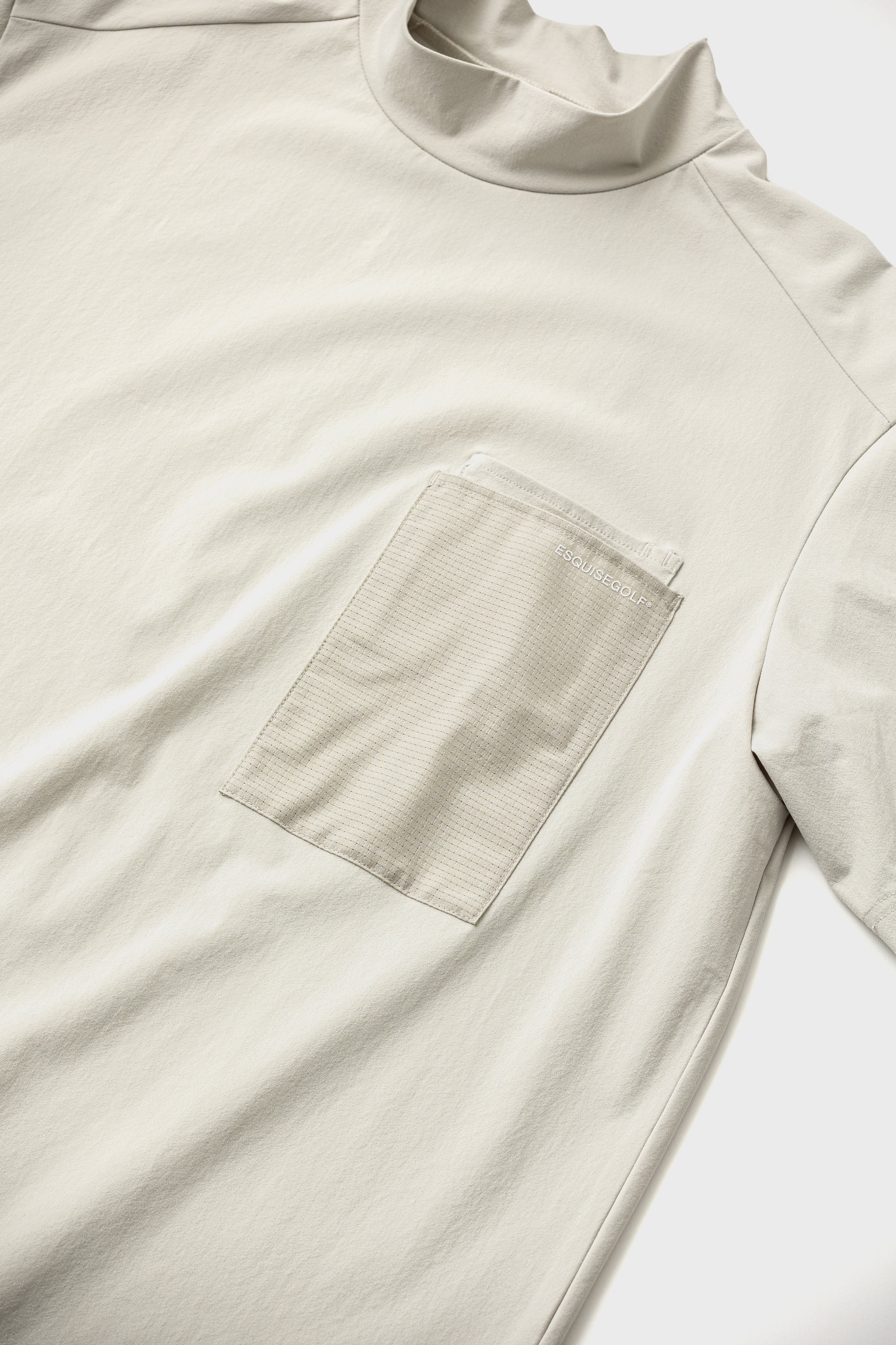 UTILITY POCKET MOCKNECK - Beige