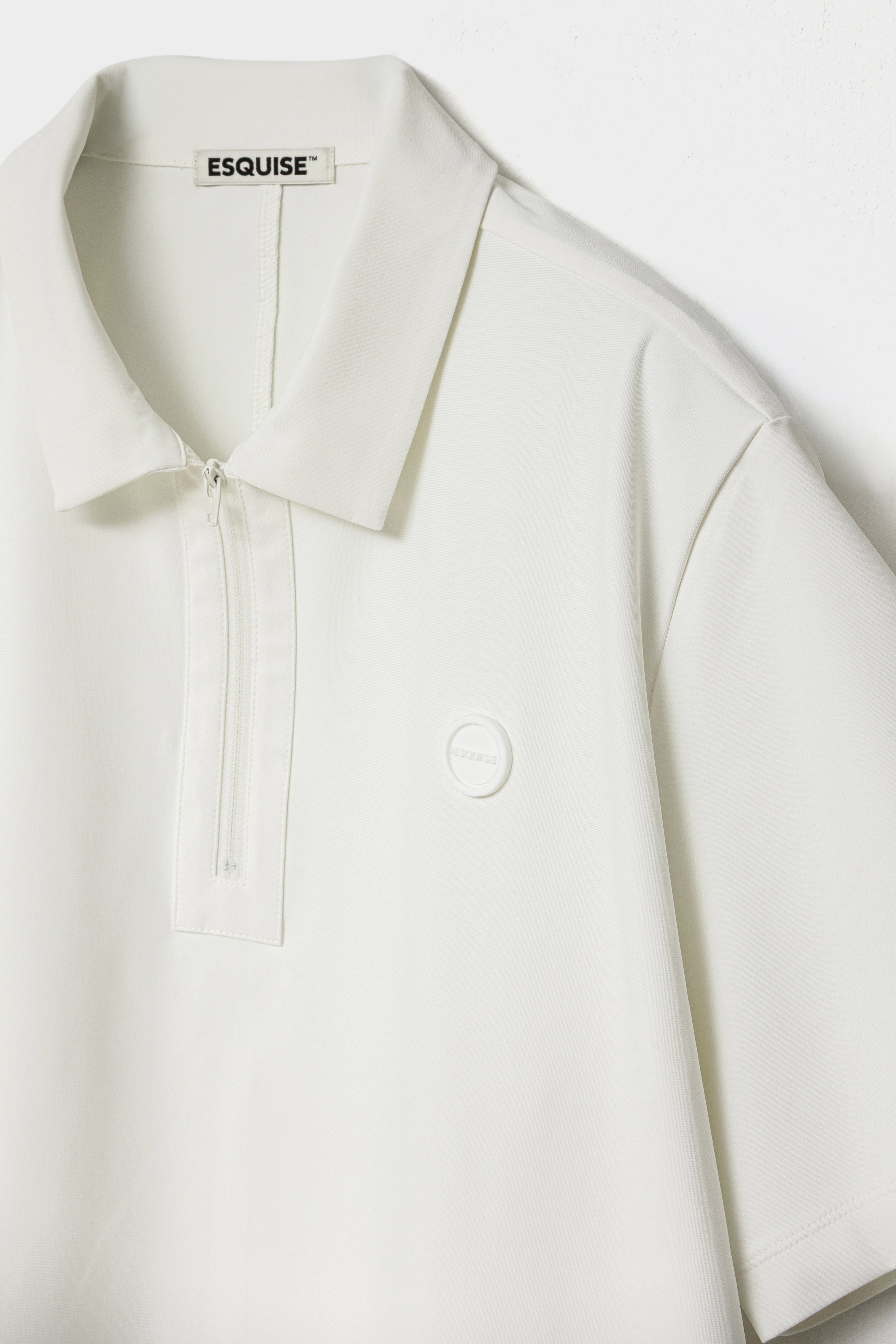 MODERN ZIP POLO FOR HOMME - White